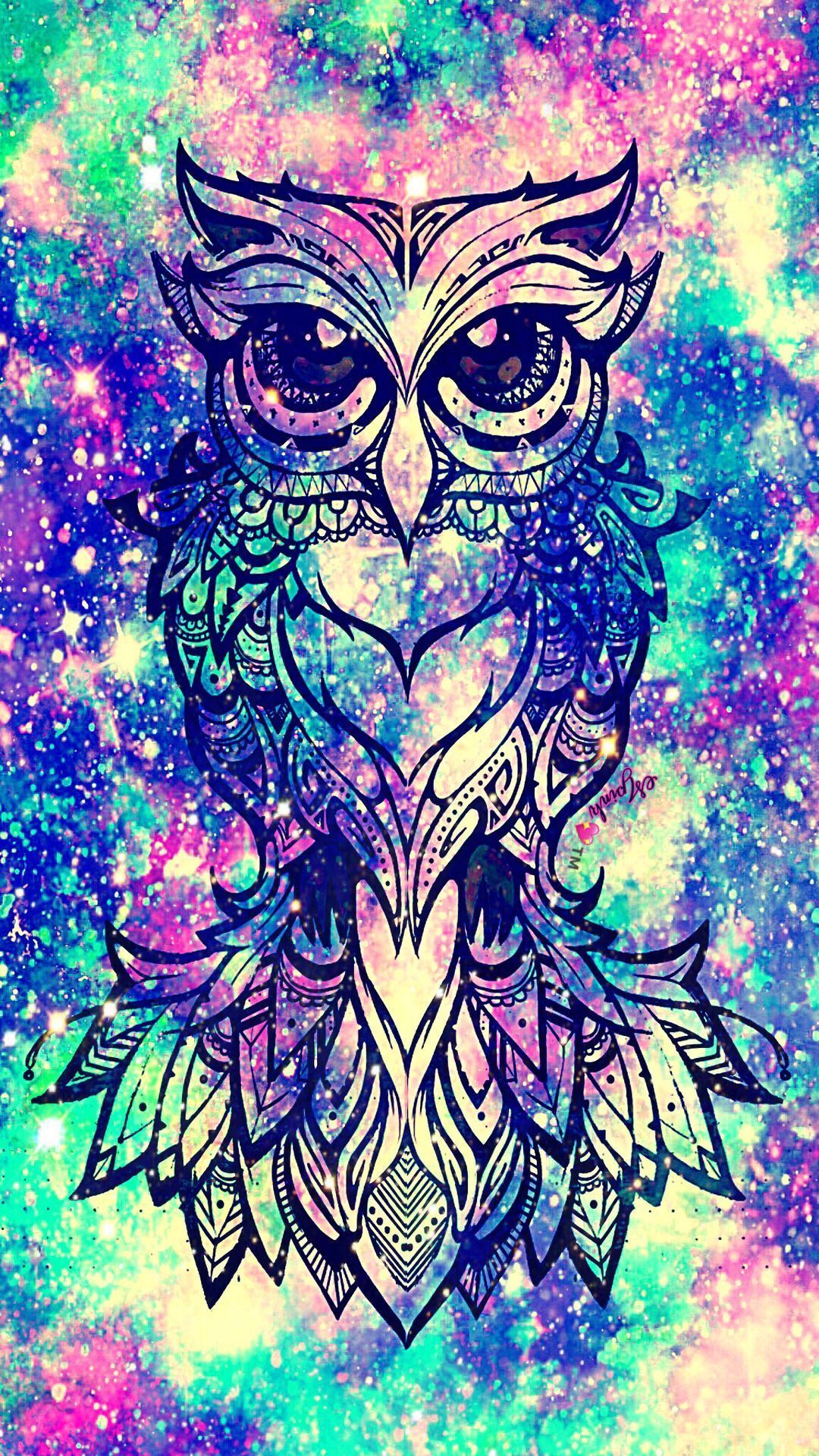 Galaxy Owl Wallpaper Free Galaxy Owl Background
