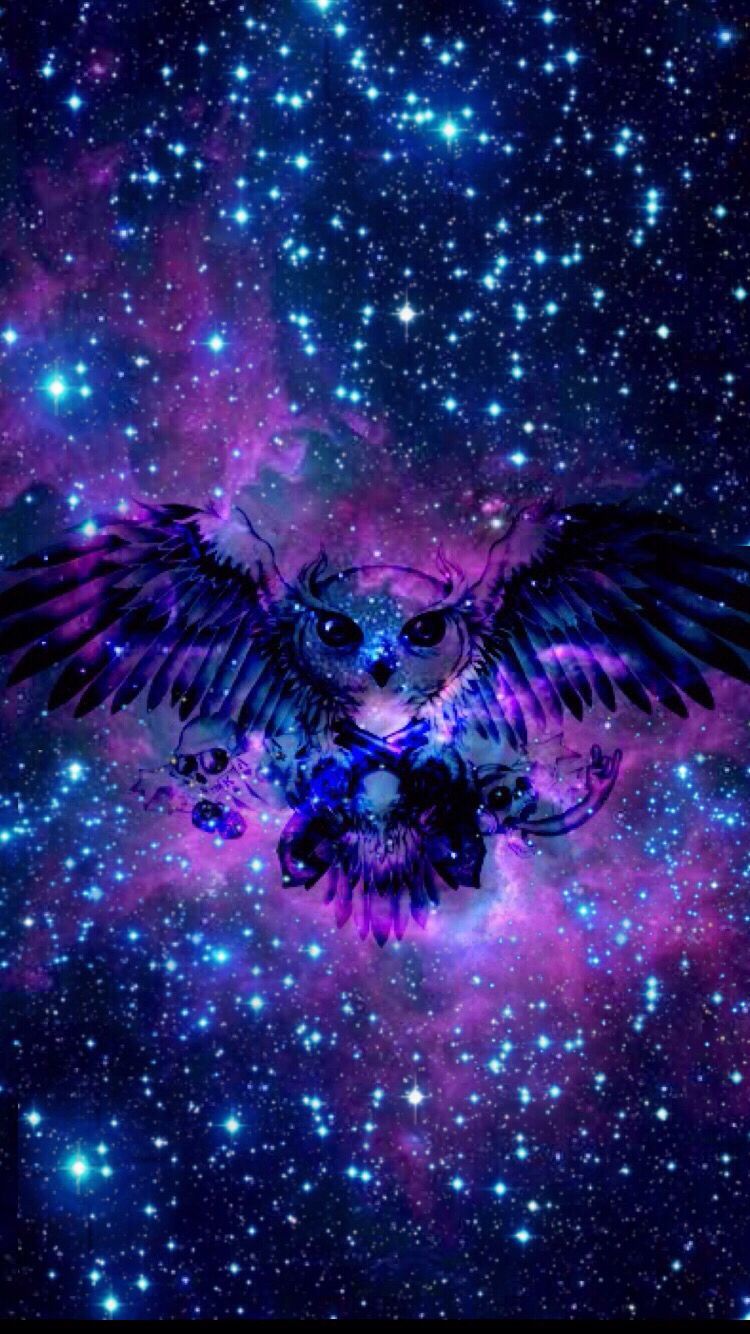 A Picture From Kefir W 2227562. Owl Wallpaper, Galaxy Painting, Unicorn Wallpaper