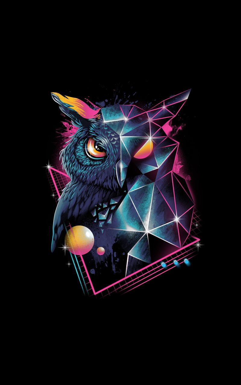 Owl 80s Design 4k Nexus Samsung Galaxy Tab Note Android Tablets HD 4k Wallpaper, Image, Background, Photo and Picture
