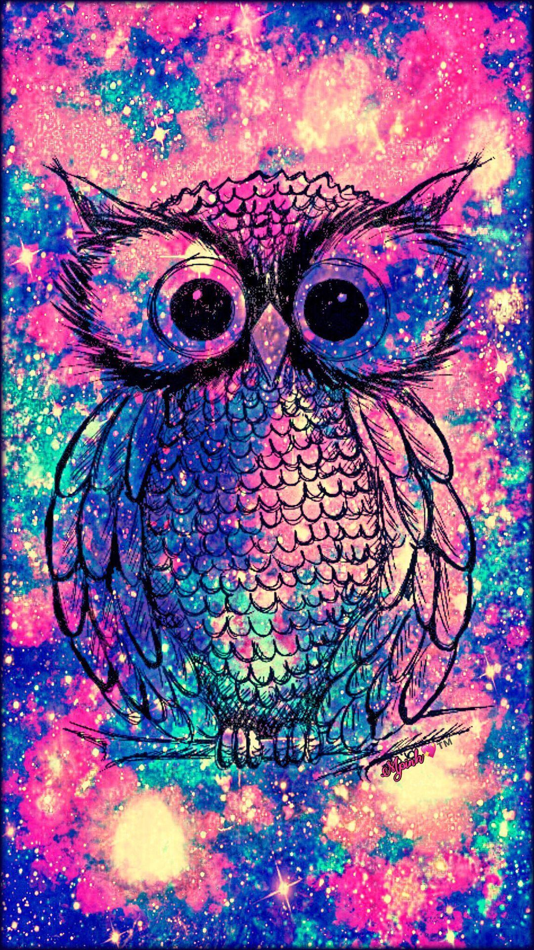 Vintage Owl Galaxy Wallpaper Owl Owl Wallpaper HD iPhone HD Wallpaper
