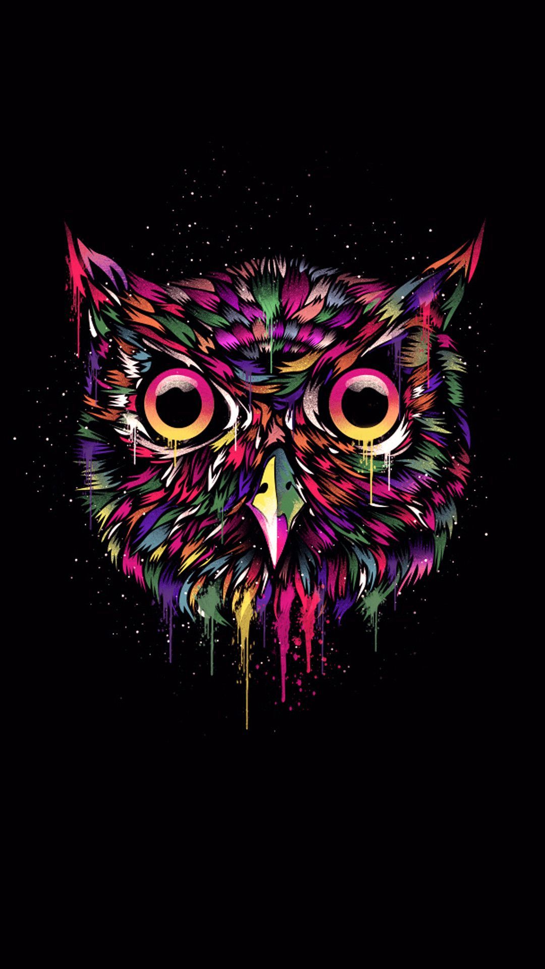 Rainbow Owl Wallpaper iPhone