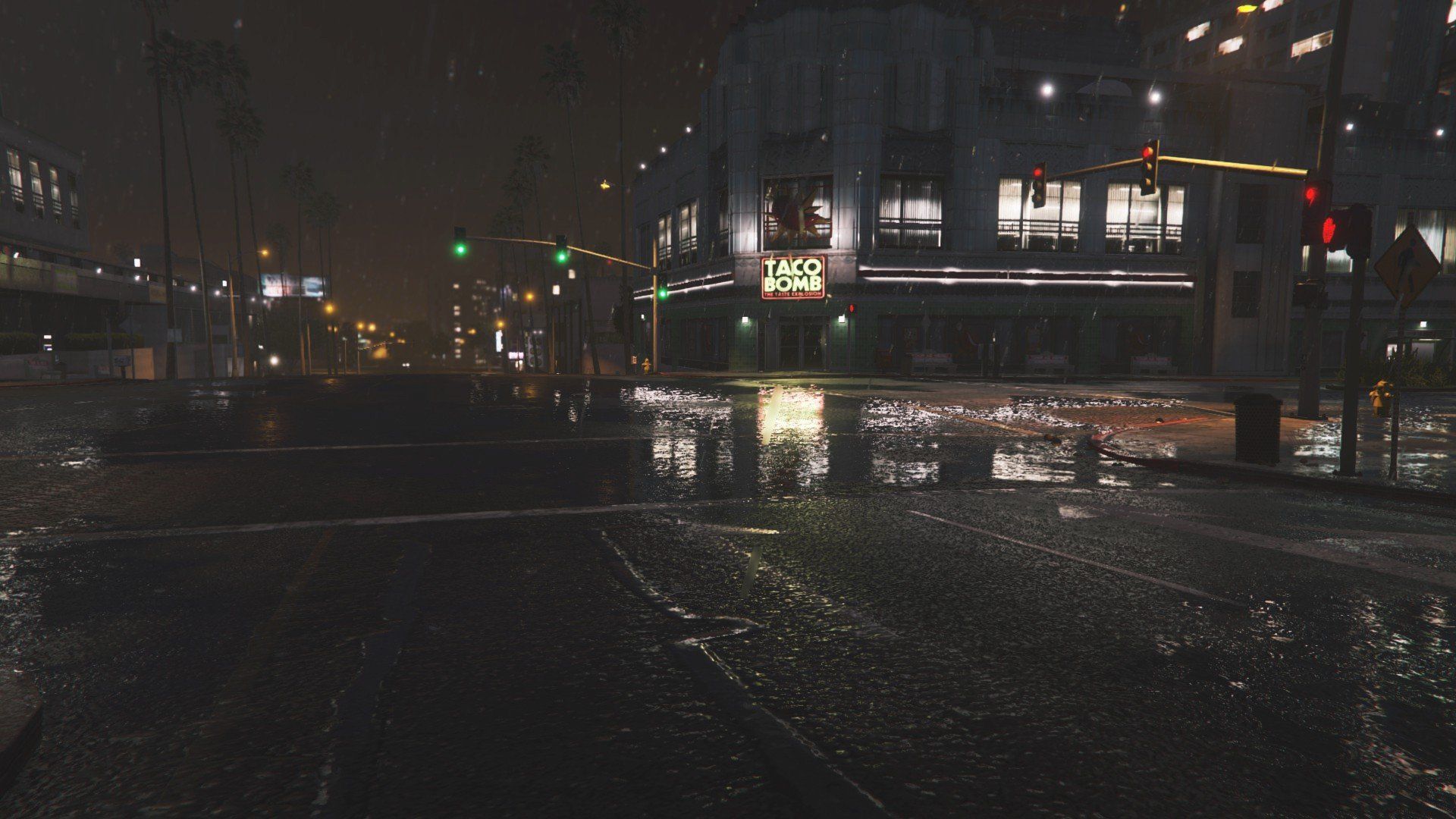 Grand Theft Auto V, Rain, Street Wallpaper HD / Desktop and Mobile Background
