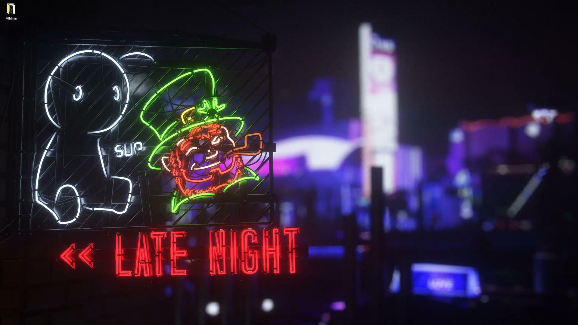 Late night (Cry and Russ) animation live wallpaper [DOWNLOAD FREE]
