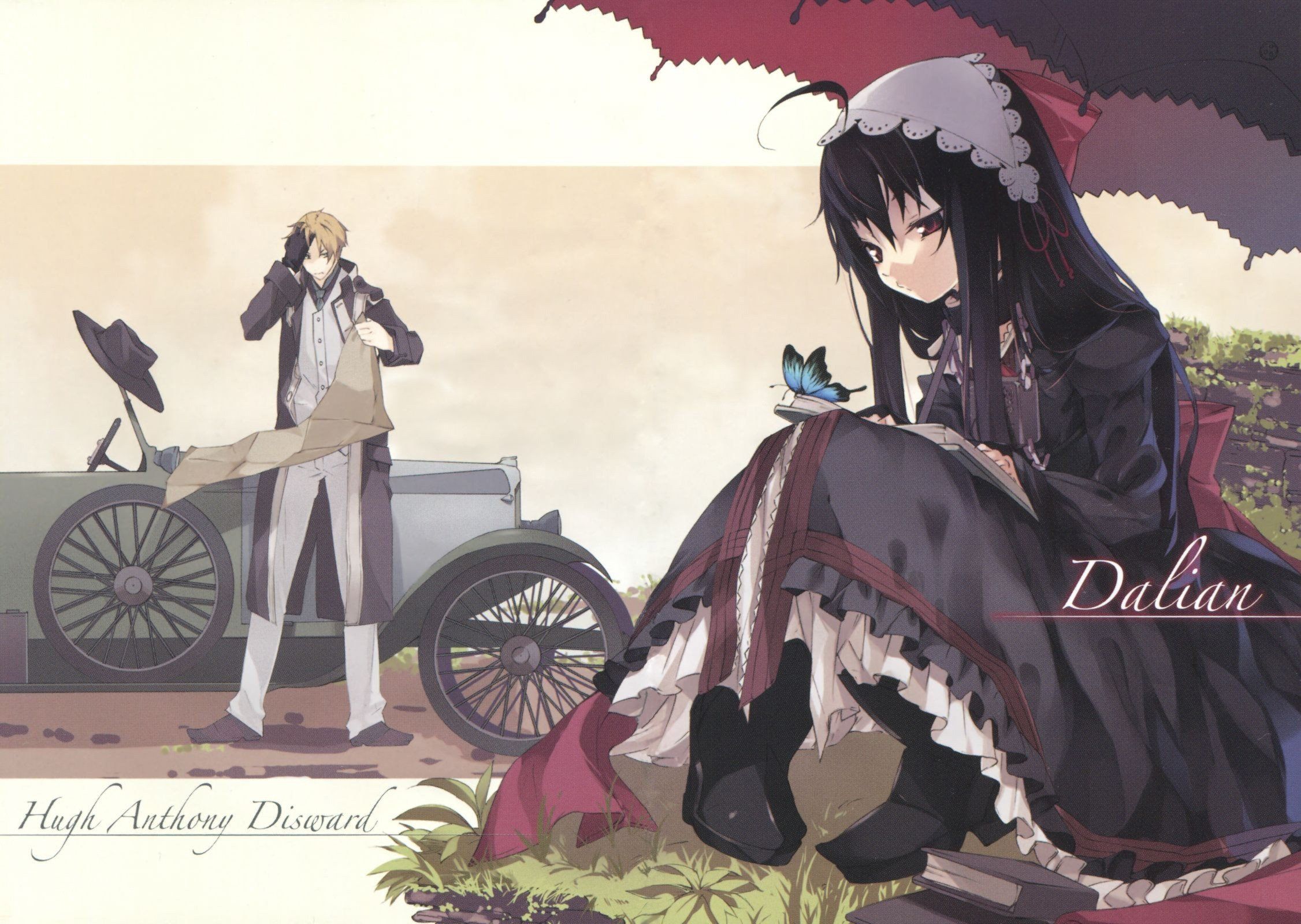 dantalian no shoka dalian dantalian no shoka hugh anthony disward anime boys butterfly car anime anime girls wallpaper