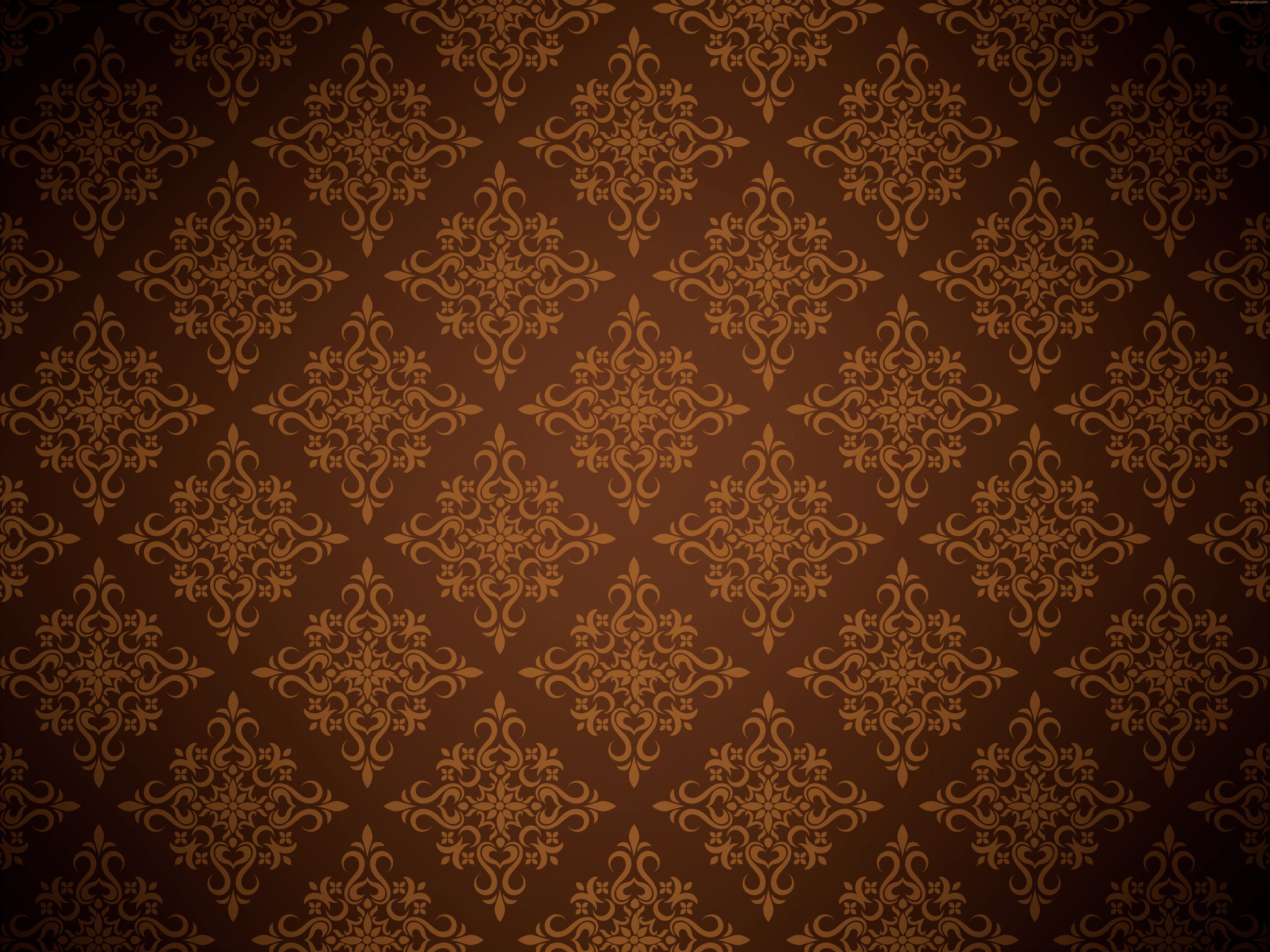Brown Floral. Classic wallpaper texture, Picture design, Textured wallpaper