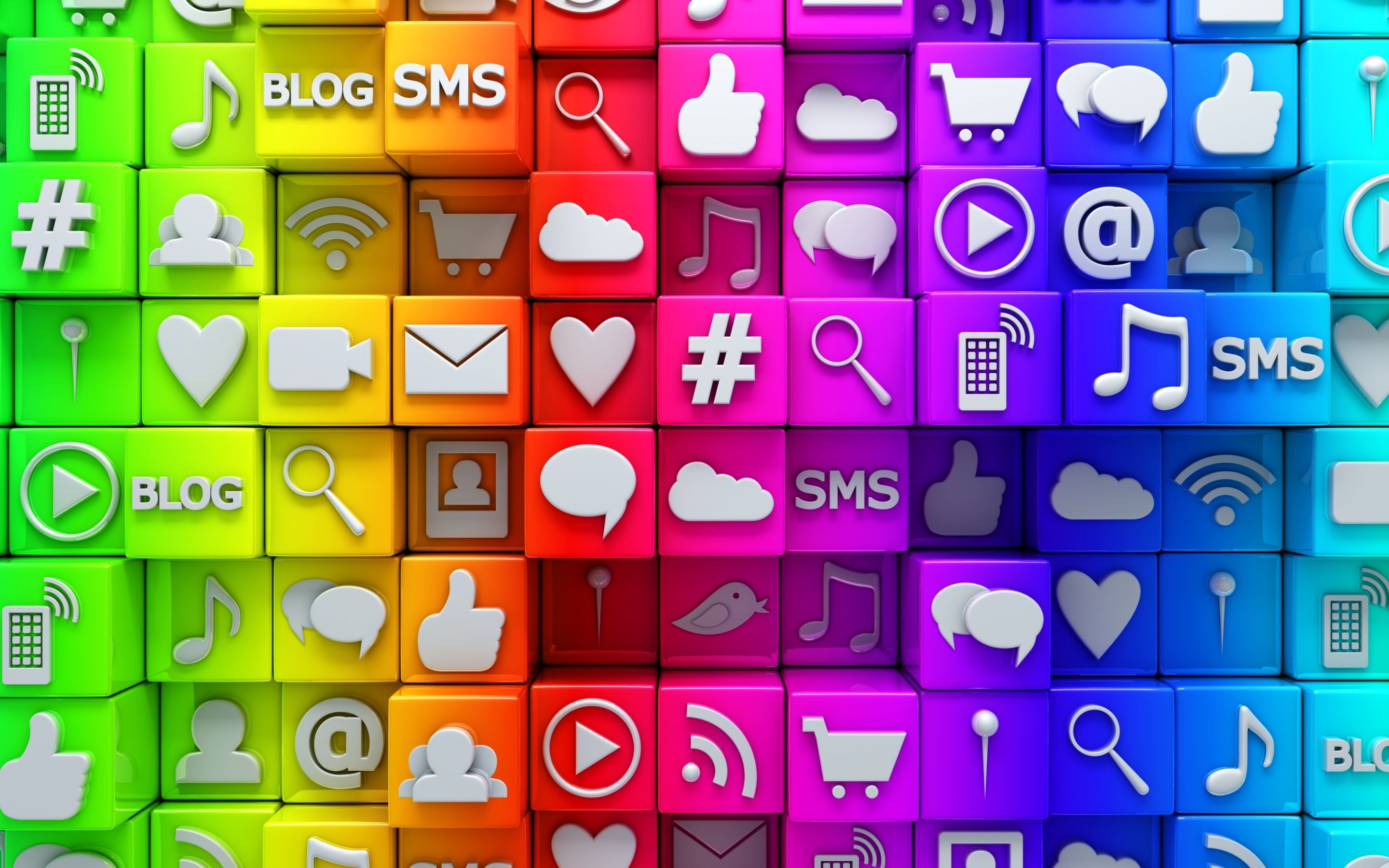 Colorful Mac Icon HD Wallpaper Wallpaper. Social media, Small business social media, Social media business