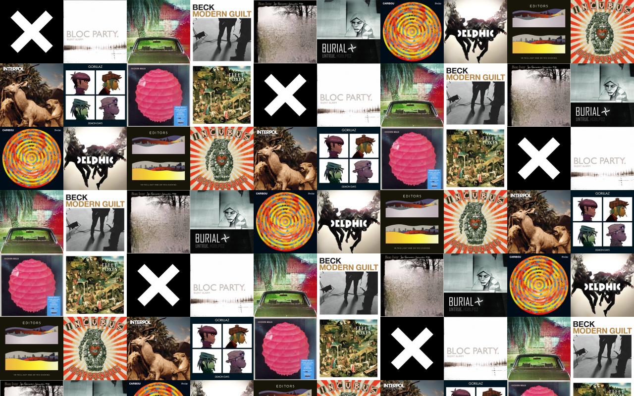 Xx Xx Bloc Party Silent Alarm Arcade Fire Wallpaper « Tiled Desktop Wallpaper