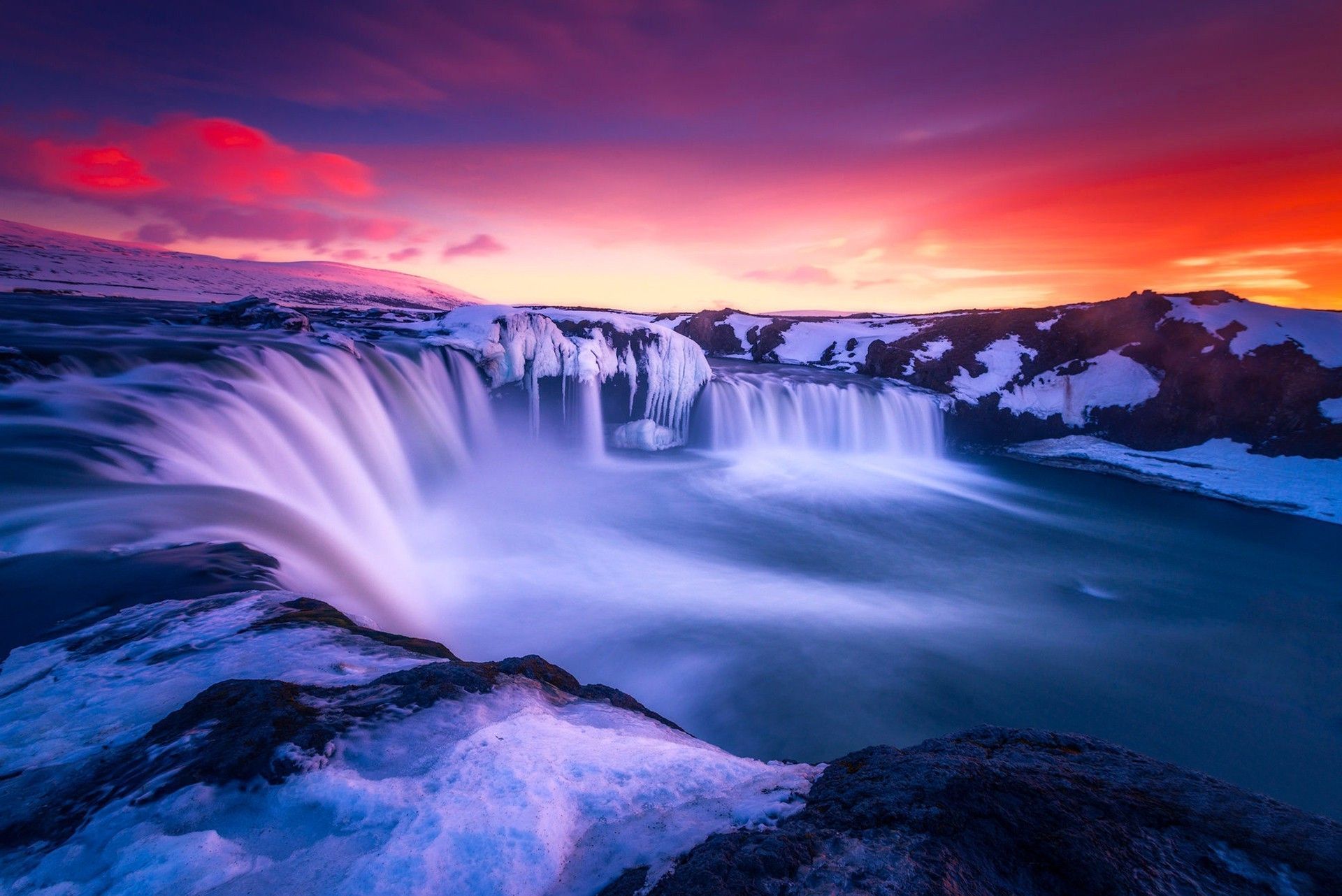 Iceland Nature. Download HD Wallpaper Of 354320 Iceland, Nature, Landscape, Waterfall. Waterfall Wallpaper, Iceland Nature Landscapes, Natural Waterfalls