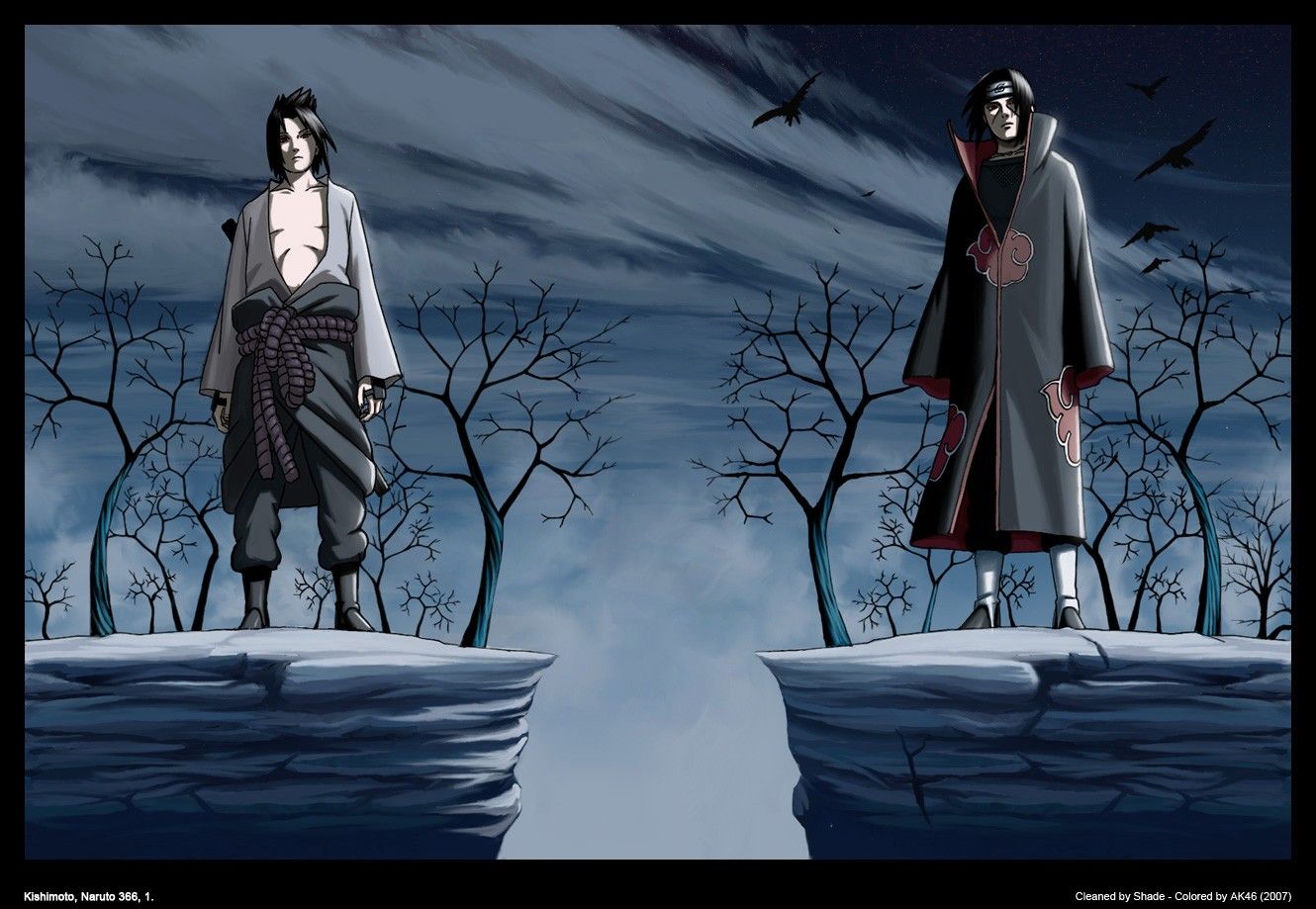 anime, red, glowing eyes, raven, Naruto Shippuuden, Sharingan, grunge, Akatsuki, Uchiha Itachi, darkness, screenshot, computer wallpaper High quality walls