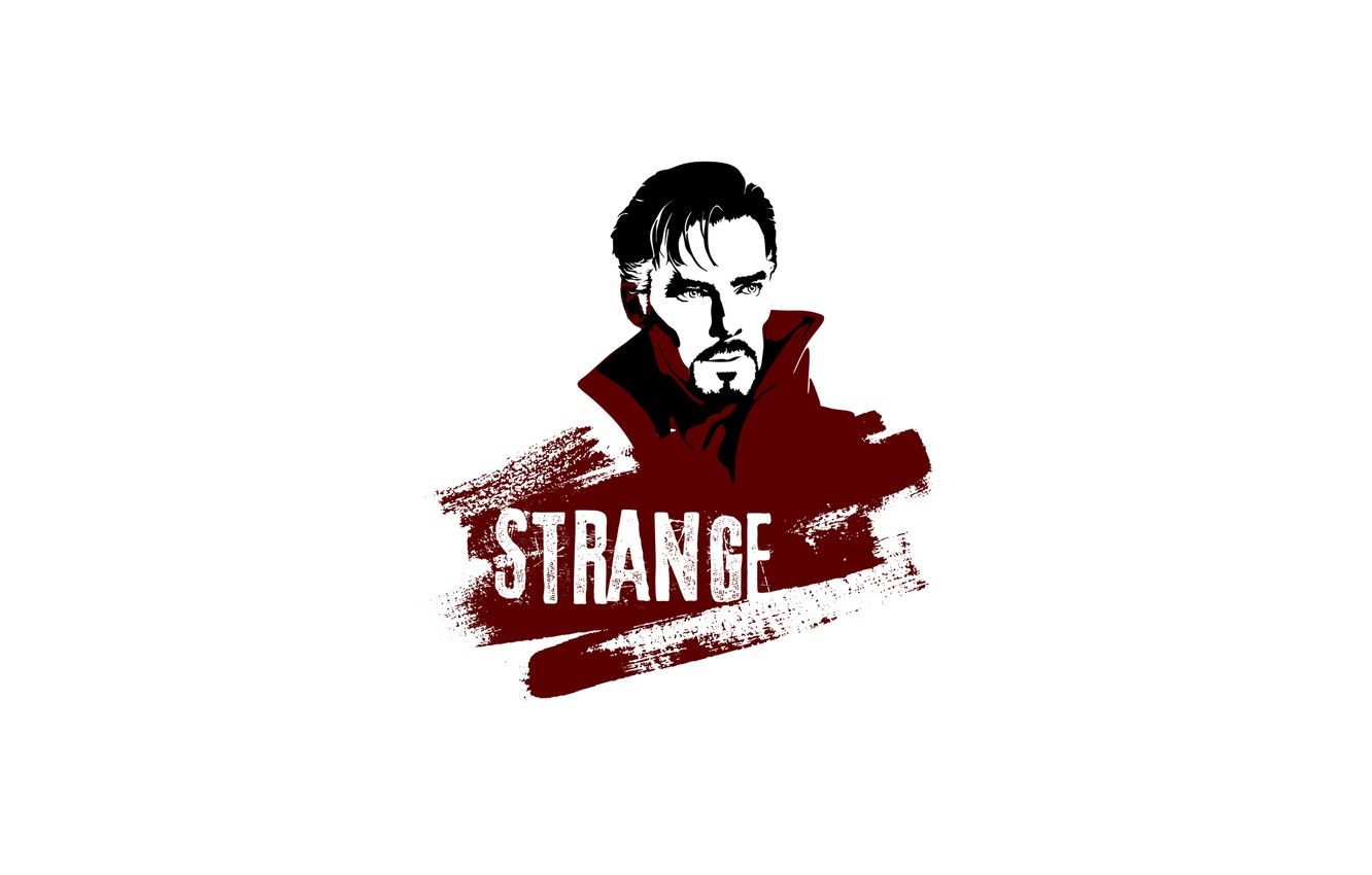Wallpaper white background, Benedict Cumberbatch, Doctor Strange, Doctor Strange, by mad42sam image for desktop, section минимализм