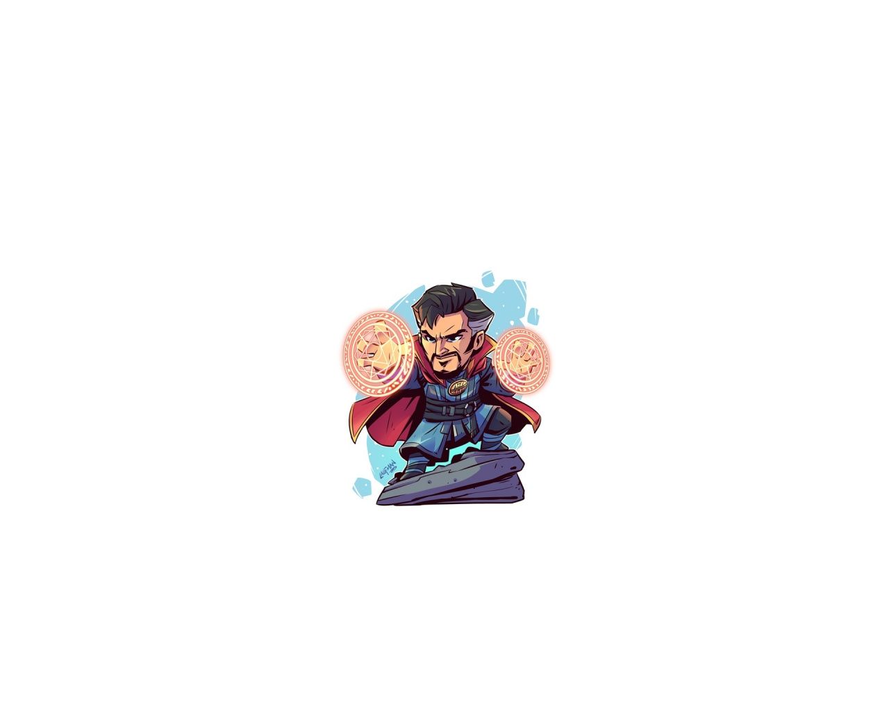 Download Wizard, Doctor Strange, minimal, art wallpaper, 1280x1024, Standard 5:4, Fullscreen