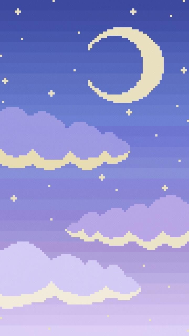 Download Pixel Sky wallpaper by Sarchotic now. Browse millions of popular aesthetic wallpaper a. Goth wallpaper, Pixel art background, Cute wallpaper background