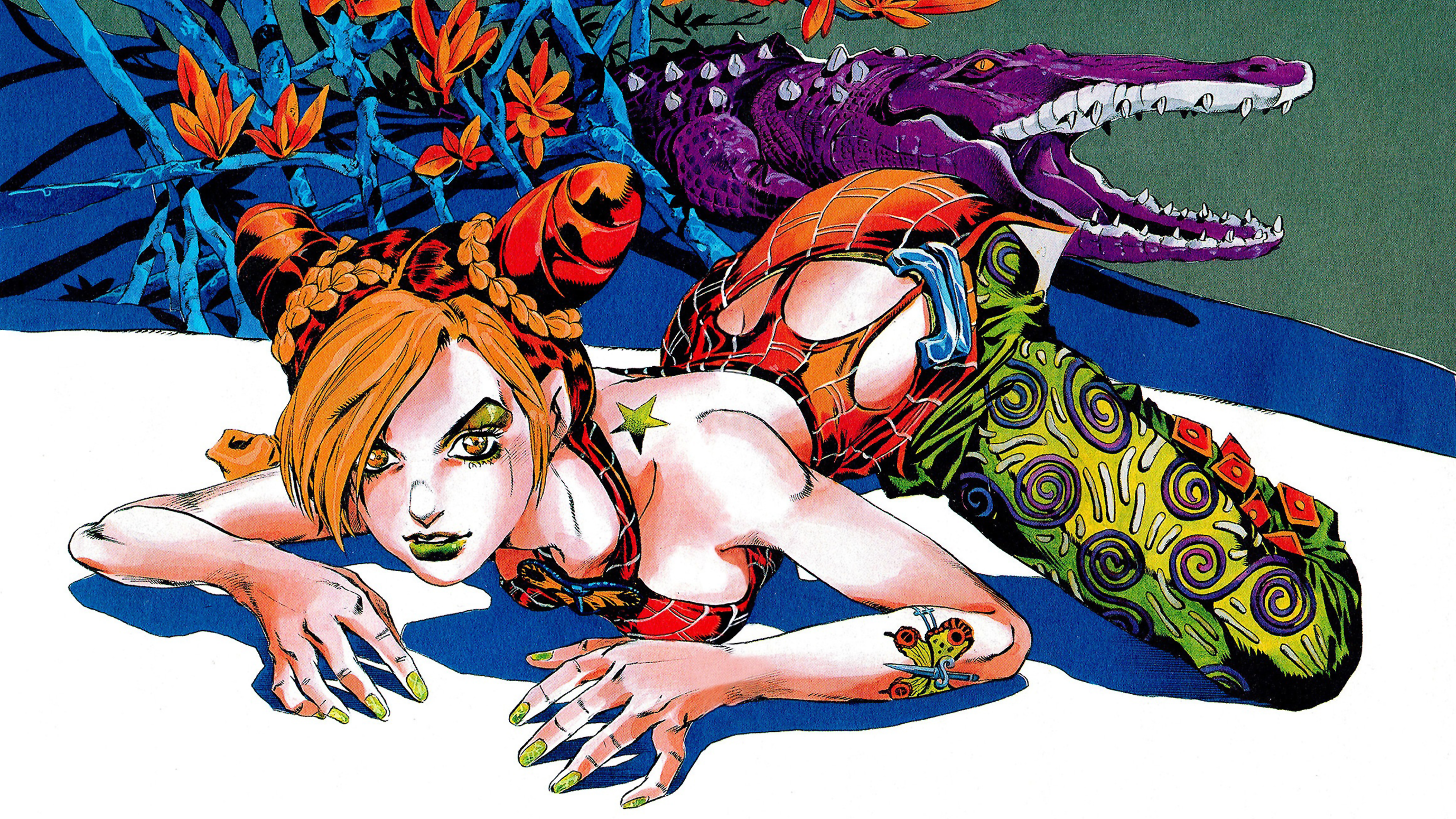 Posting a wallpaper a day until stone ocean is animated day 122: Jolyne