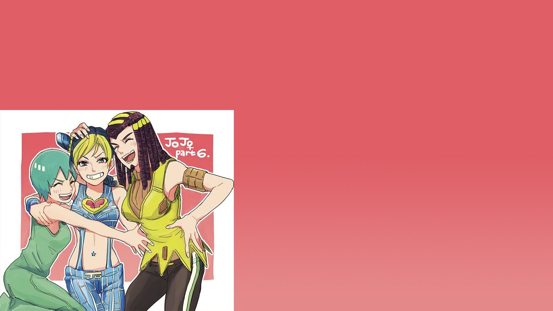 Free download Jolyne Cujoh Ermes Costello and FF Stone Ocean HD Wallpaper [1920x1080] for your Desktop, Mobile & Tablet. Explore Stone Ocean Wallpaper. Stone Ocean Wallpaper, Wallpaper Stone, Stone Wallpaper