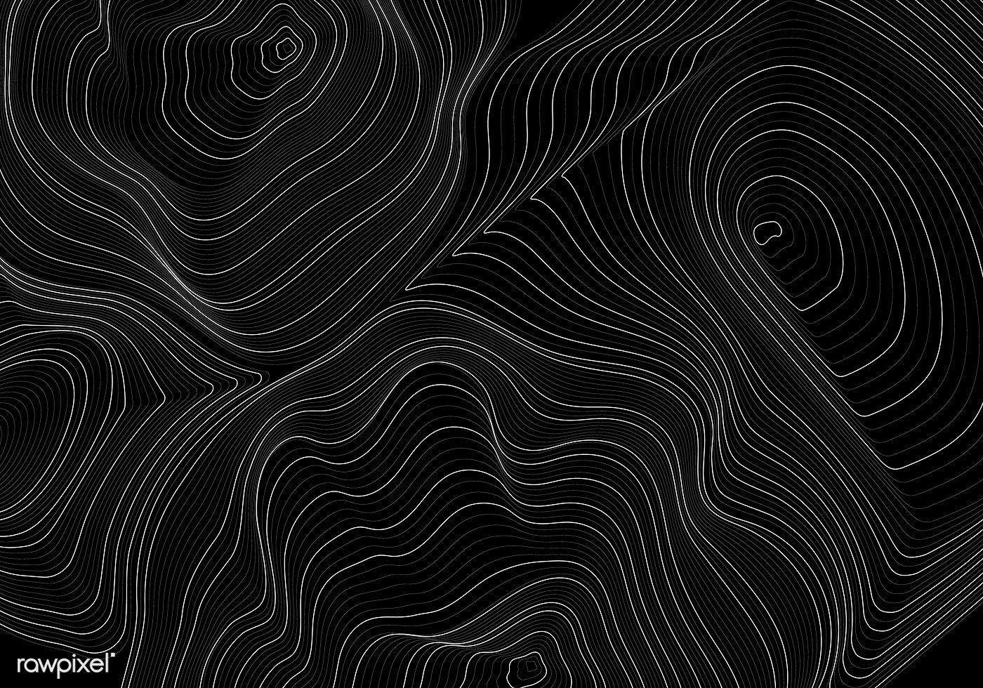 Download premium vector of Black and white abstract map contour lines. Contour line, Black and white abstract, Stock image free