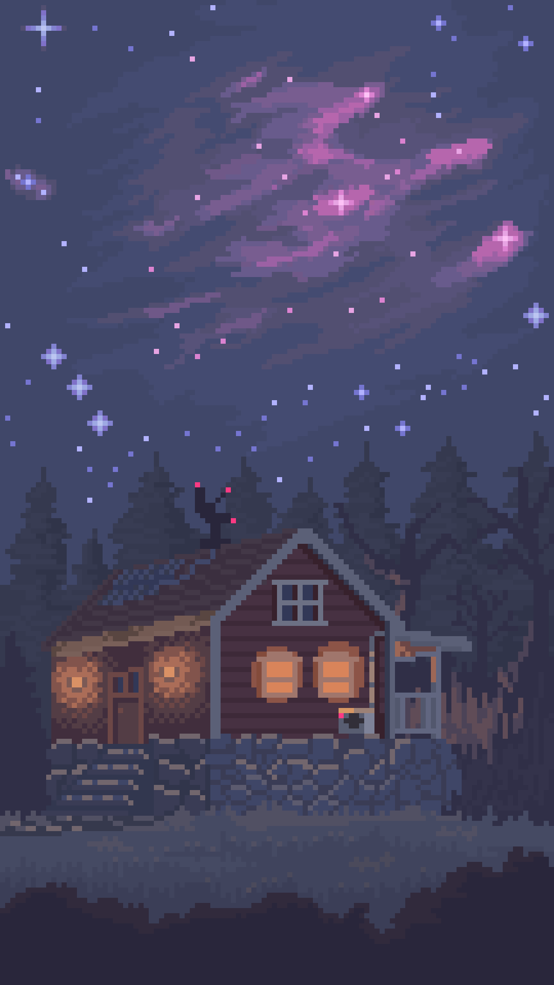 Pixel Art Phone Wallpaper