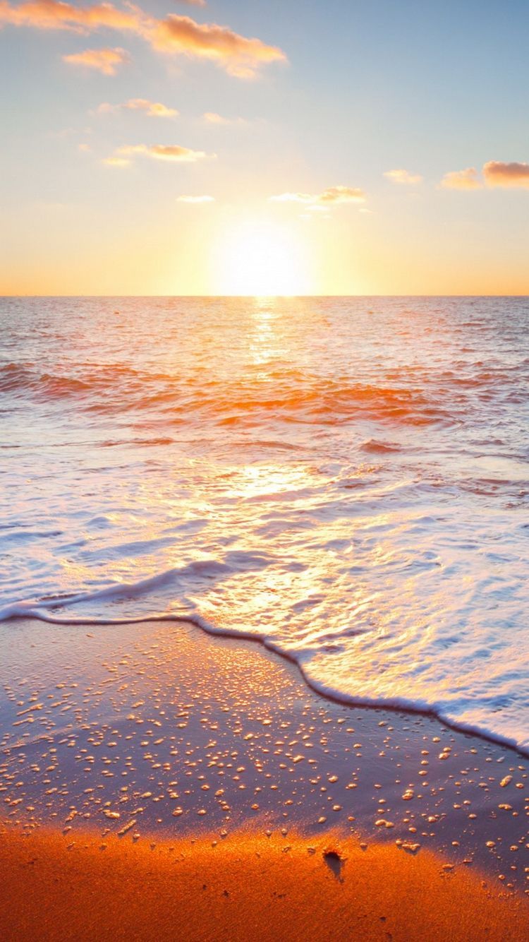 Golden Beach Sunrise IPhone 6 Wallpaper. Nature Iphone Wallpaper, Best Nature Wallpaper, Beautiful Nature Wallpaper