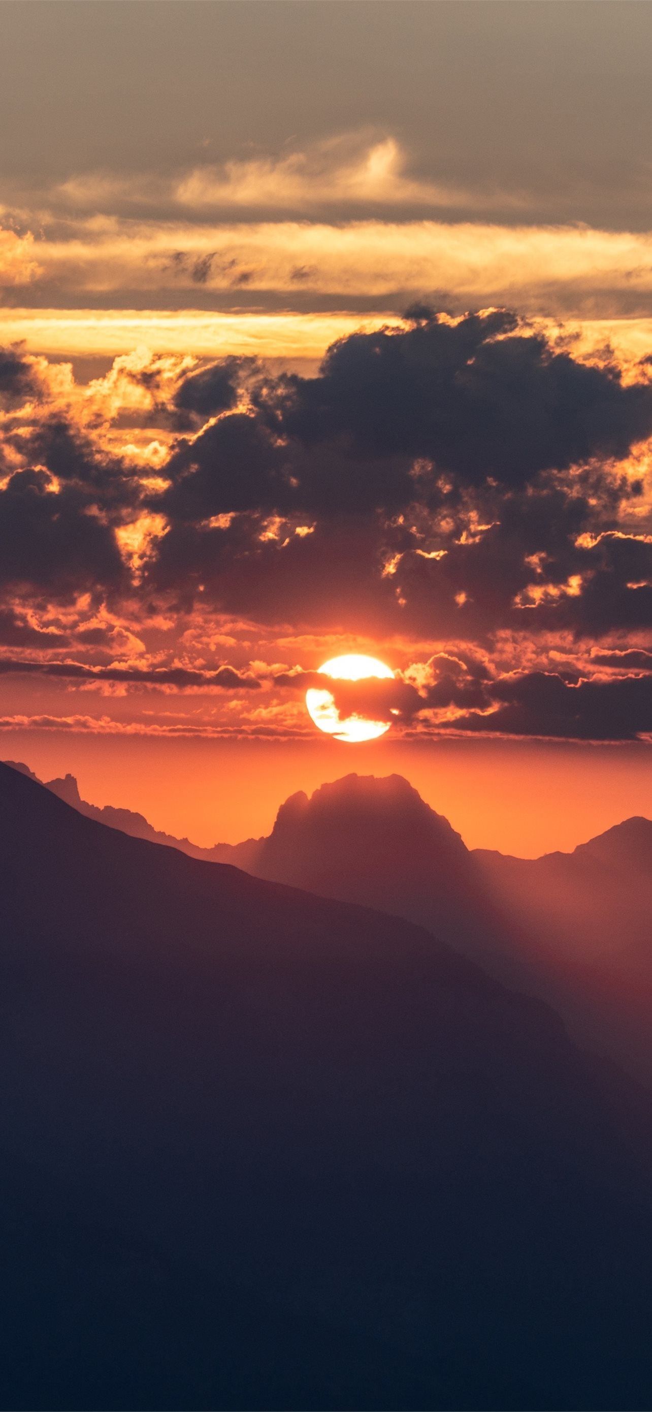 beautiful sunrise in sky 5k iPhone 12 Wallpaper Free Download