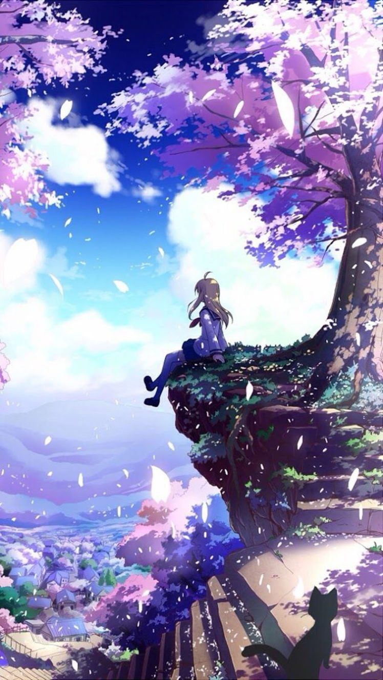 anime, Girl, Beautiful, Tree, Summer, Sunshine Wallpaper HD / Desktop and Mobile Background