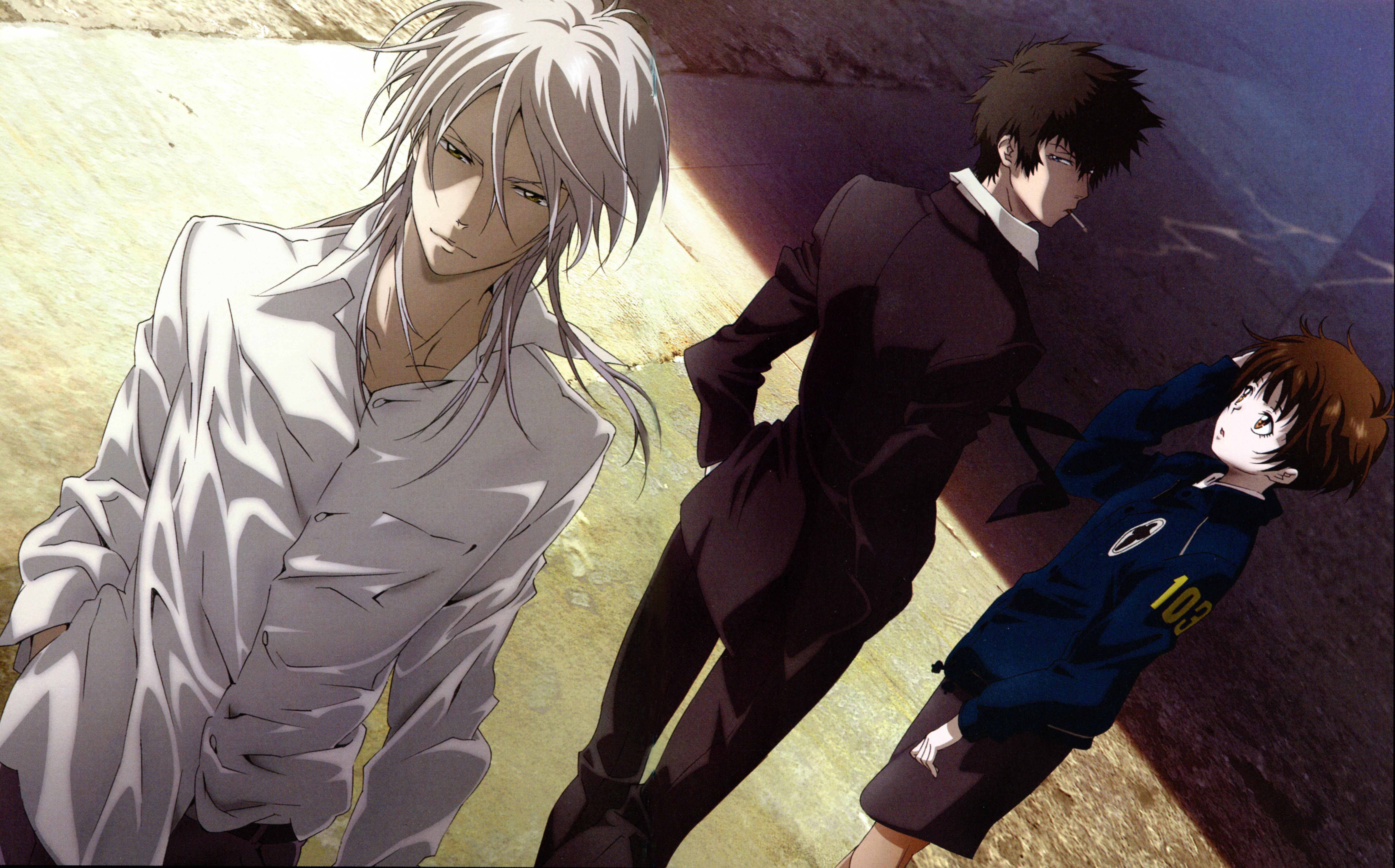 Shogo Makishima, Shinya Kogami and Akane Tsunemori