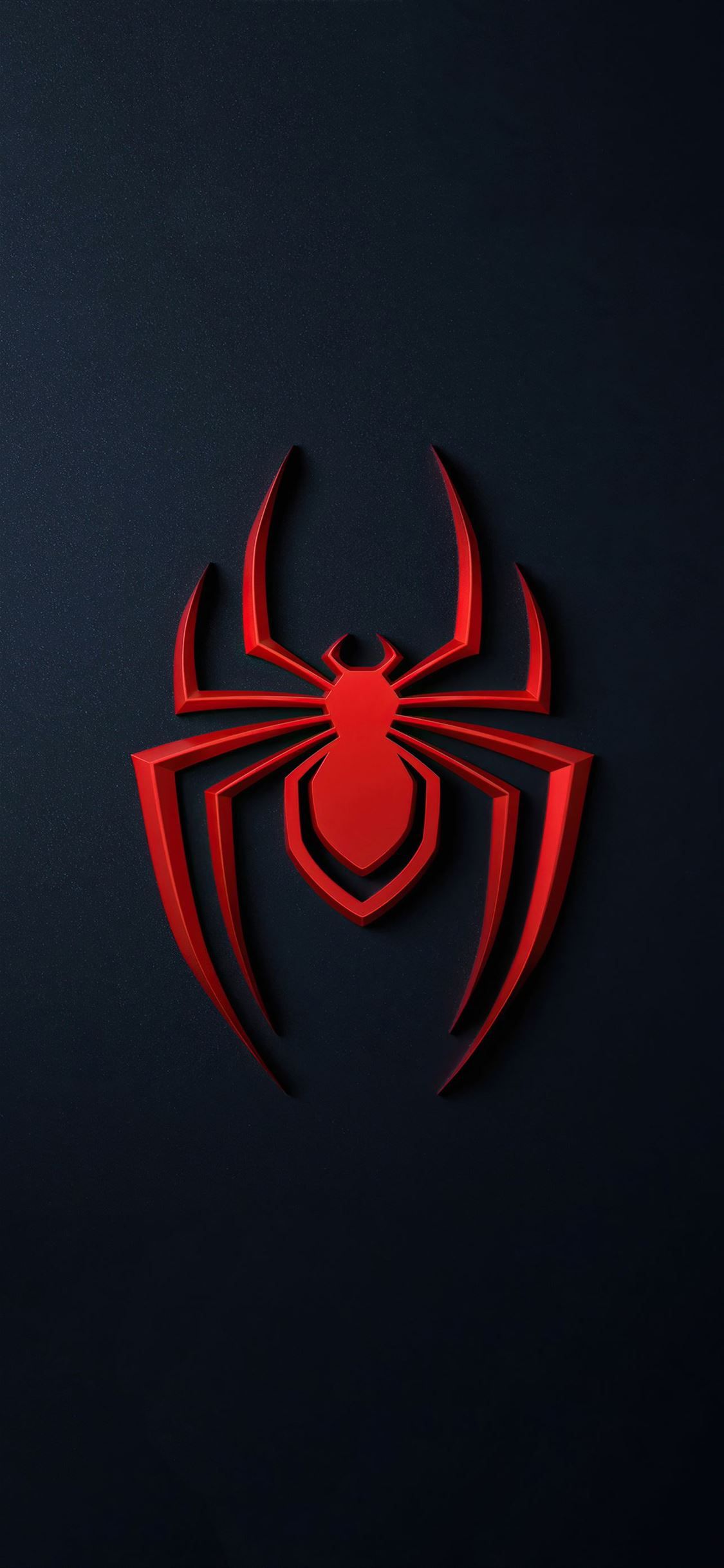 spider man miles morales logo 4k iPhone X Wallpaper Free Download