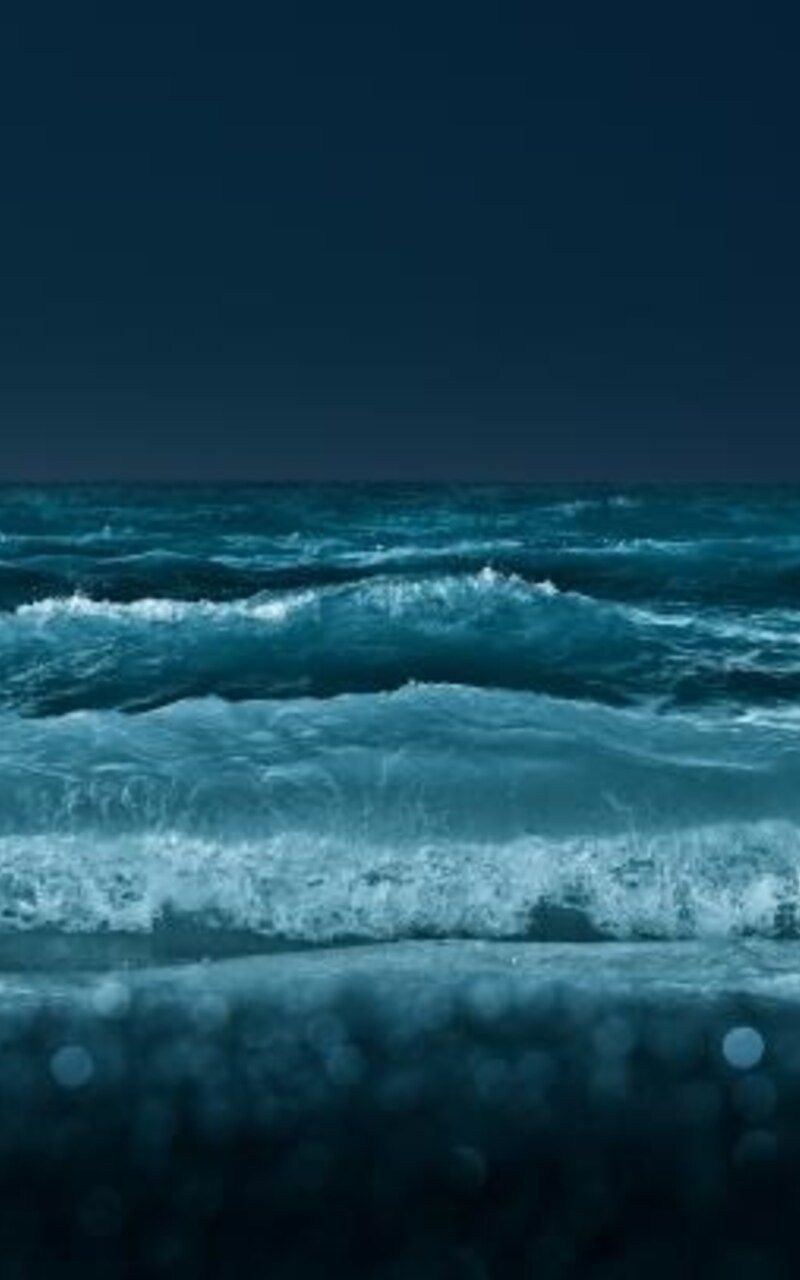 Ocean Waves At Night Nexus Samsung Galaxy Tab Note Android Tablets HD 4k Wallpaper, Image, Background, Photo and Picture