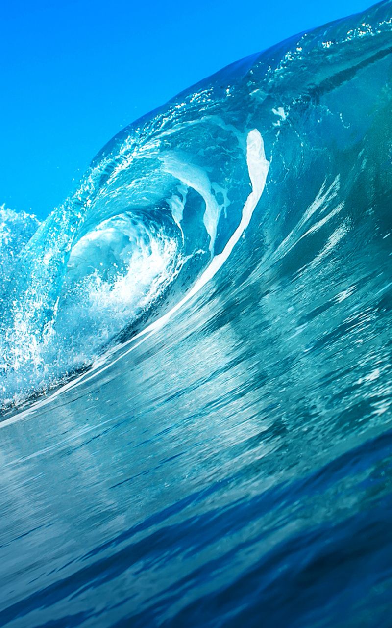 Download Ocean, Blue Sea, Sea Waves Wallpaper, 800x Samsung Galaxy Note GT N Meizu MX 2