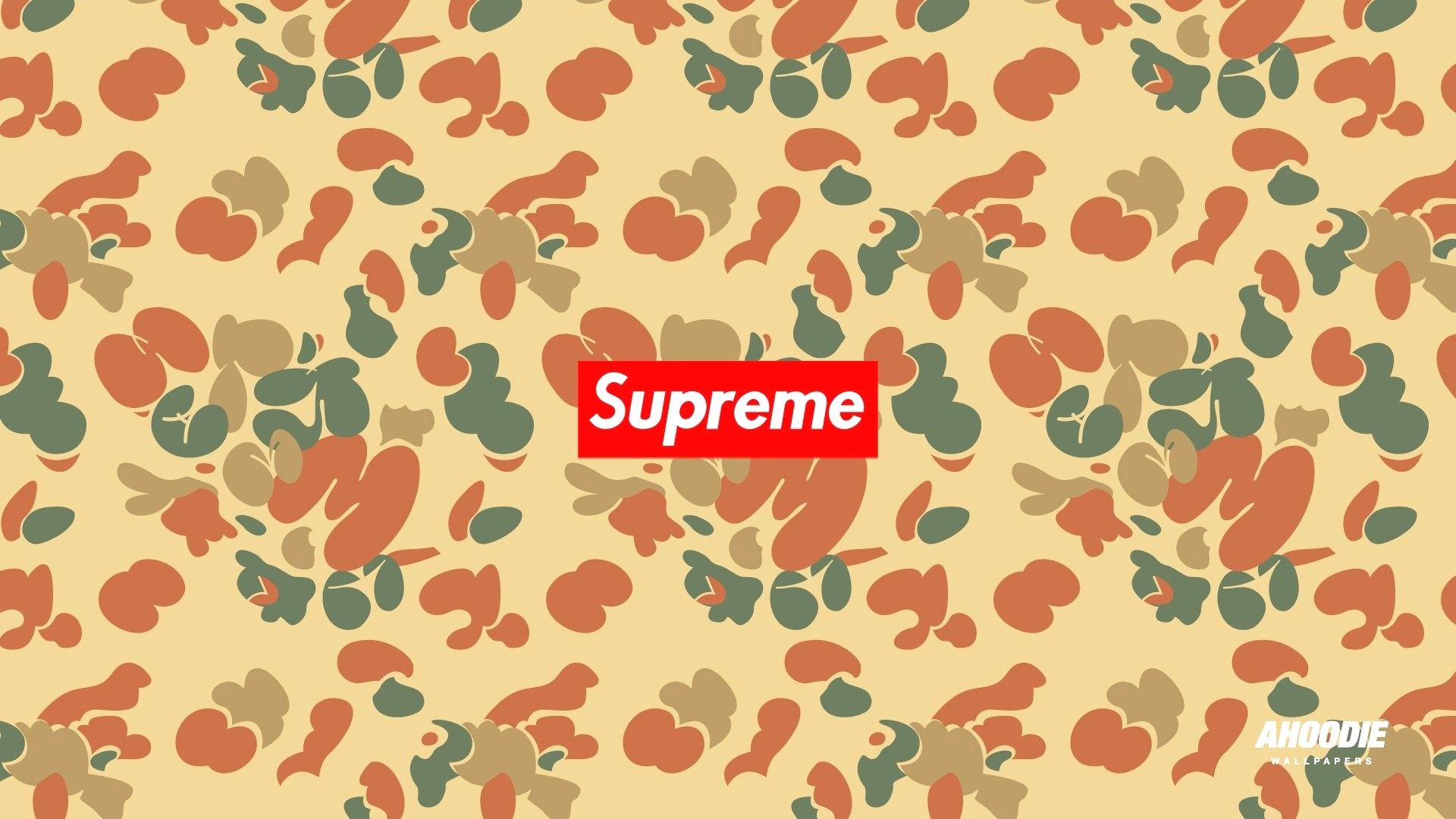 مفقود محطة الأفريقي supreme x bape wallpaper