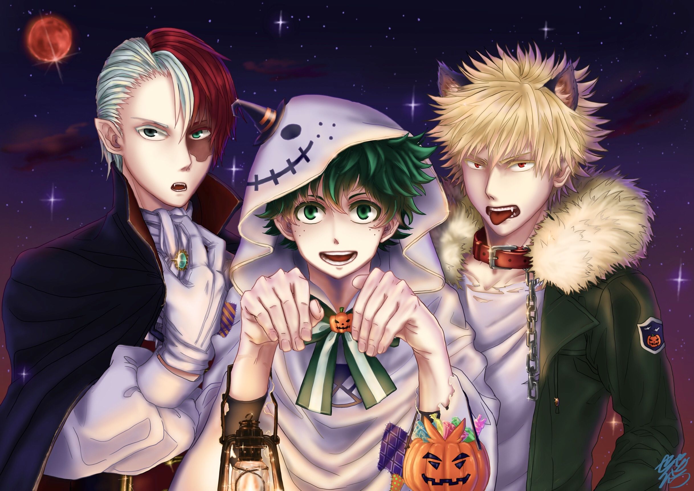 2436x1722 Izuku Midoriya, Katsuki Bakugou, Shoto Todoroki wallpaper