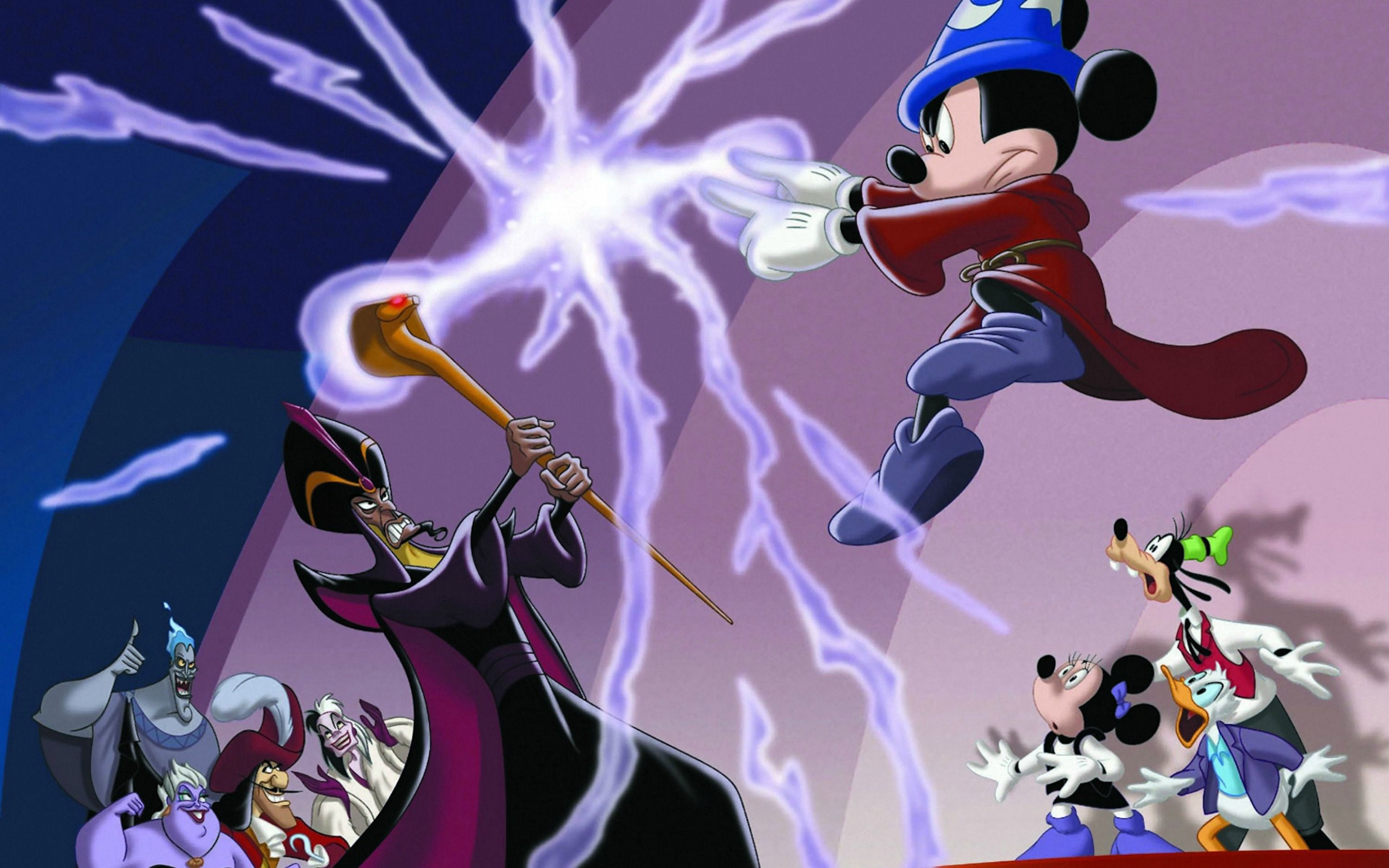 Mickey vs. Jafar Animated Movie Villains Wallpaper