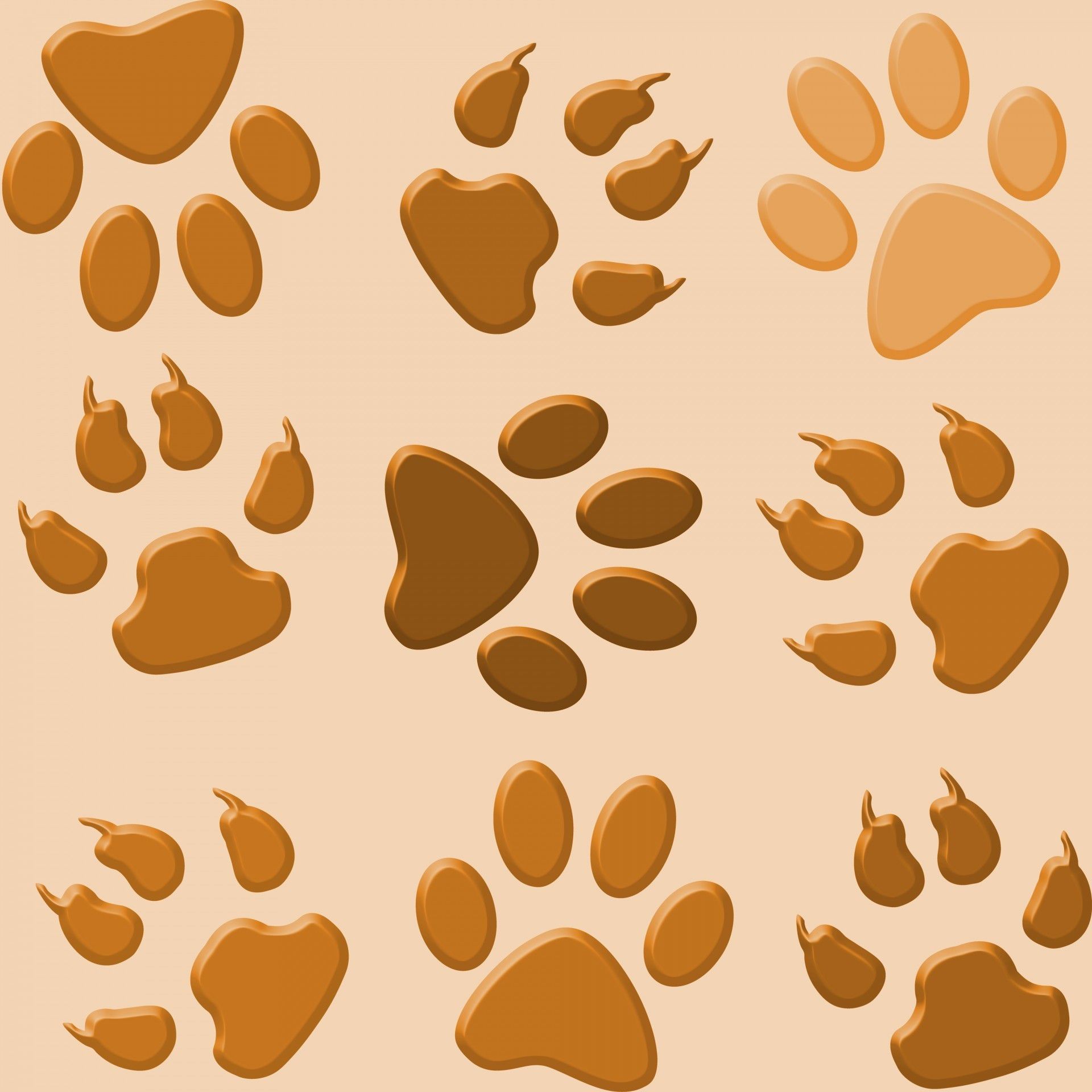 image of Large Dog Paw Print Wallpaper