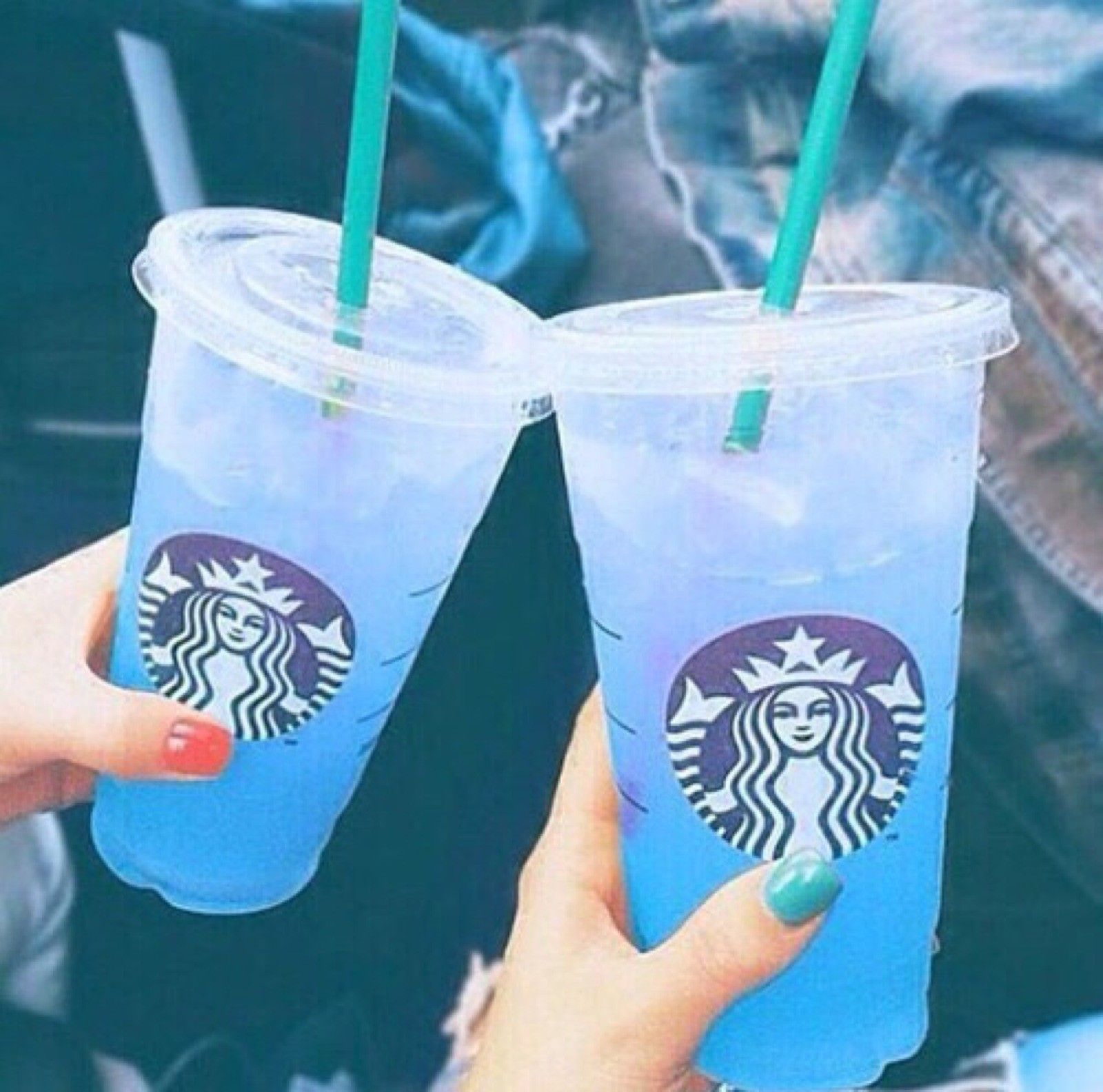 BLUE ♥♥. Secret starbucks drinks, Starbucks drinks recipes, Starbucks