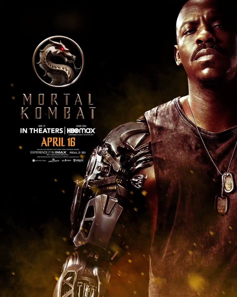 Mortal Kombat Movie Brooks is Jax Briggs. #MortalKombatMovie trailer tomorro. Mortal kombat, Mortal kombat x scorpion, Movie character posters
