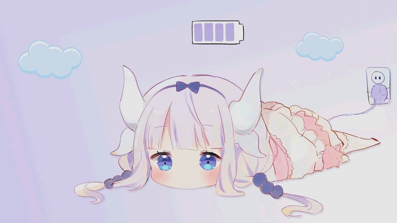 Kobayashi san Chi no Maid Dragon Kamui on a charge (Wallpaper Engine)