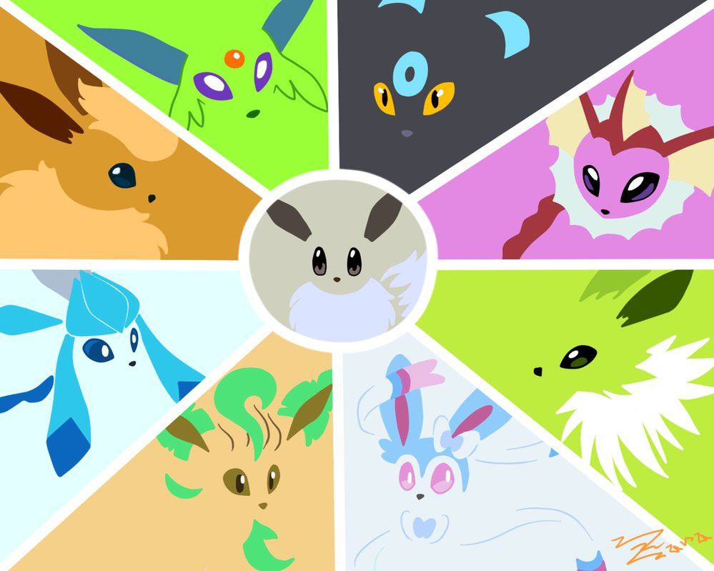 Shiny Eevee Evolutions Wallpapers Wallpaper Cave