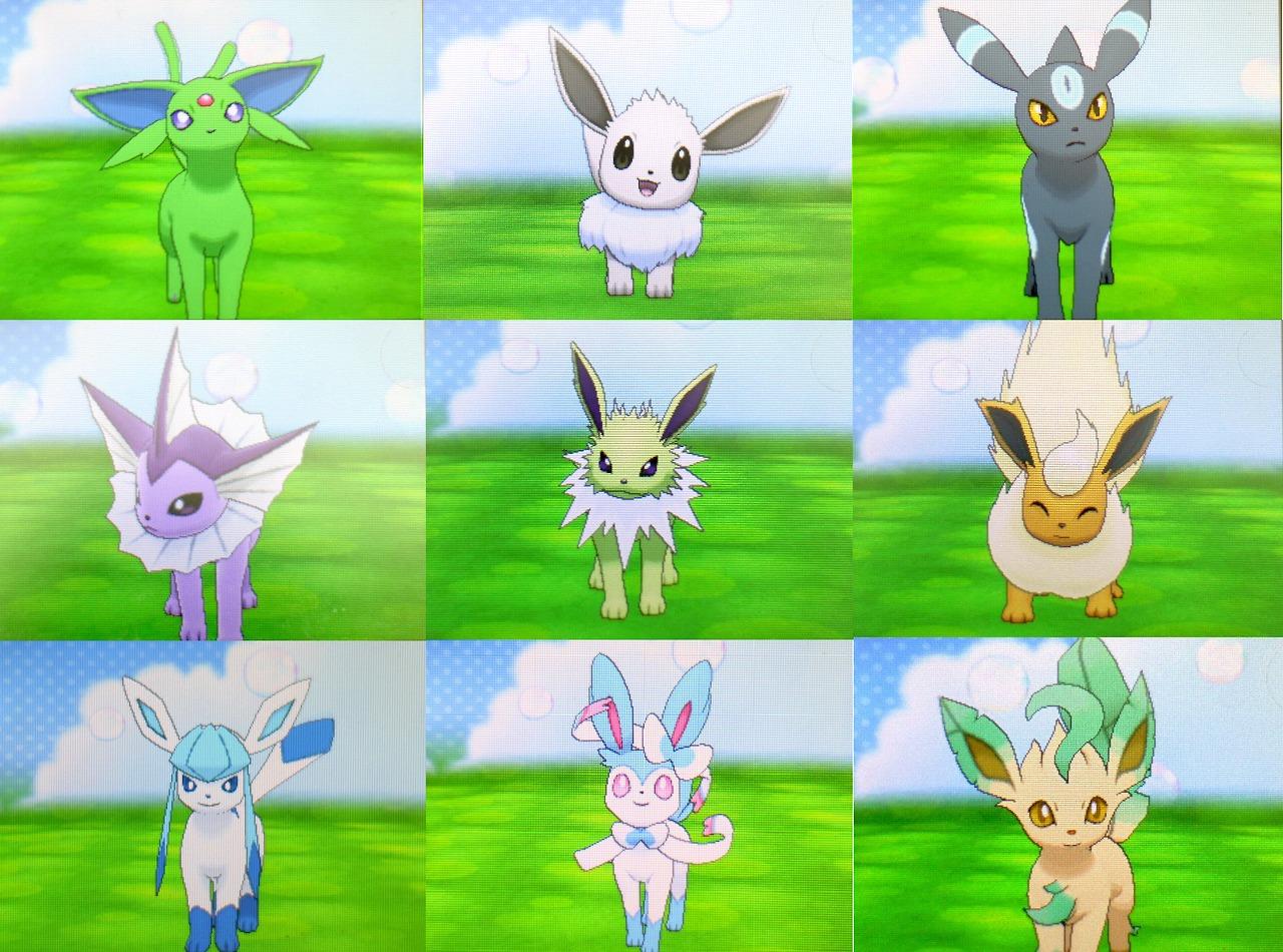 Shiny Eeveelution Collection Wallpaper by RebeccaAlexa on