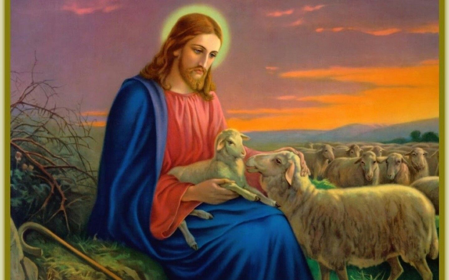 Jesus With Sheep Wallpapers - Wallpaper Cave