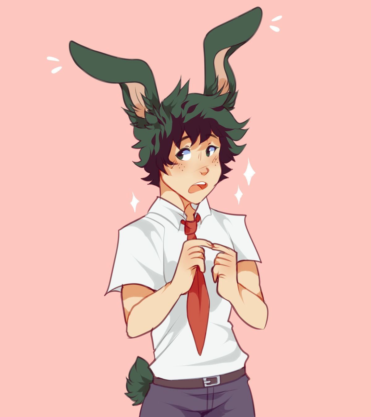 Find and follow posts tagged bunny deku on Tumblr. Cute anime boy, Cute anime chibi, My hero academia manga