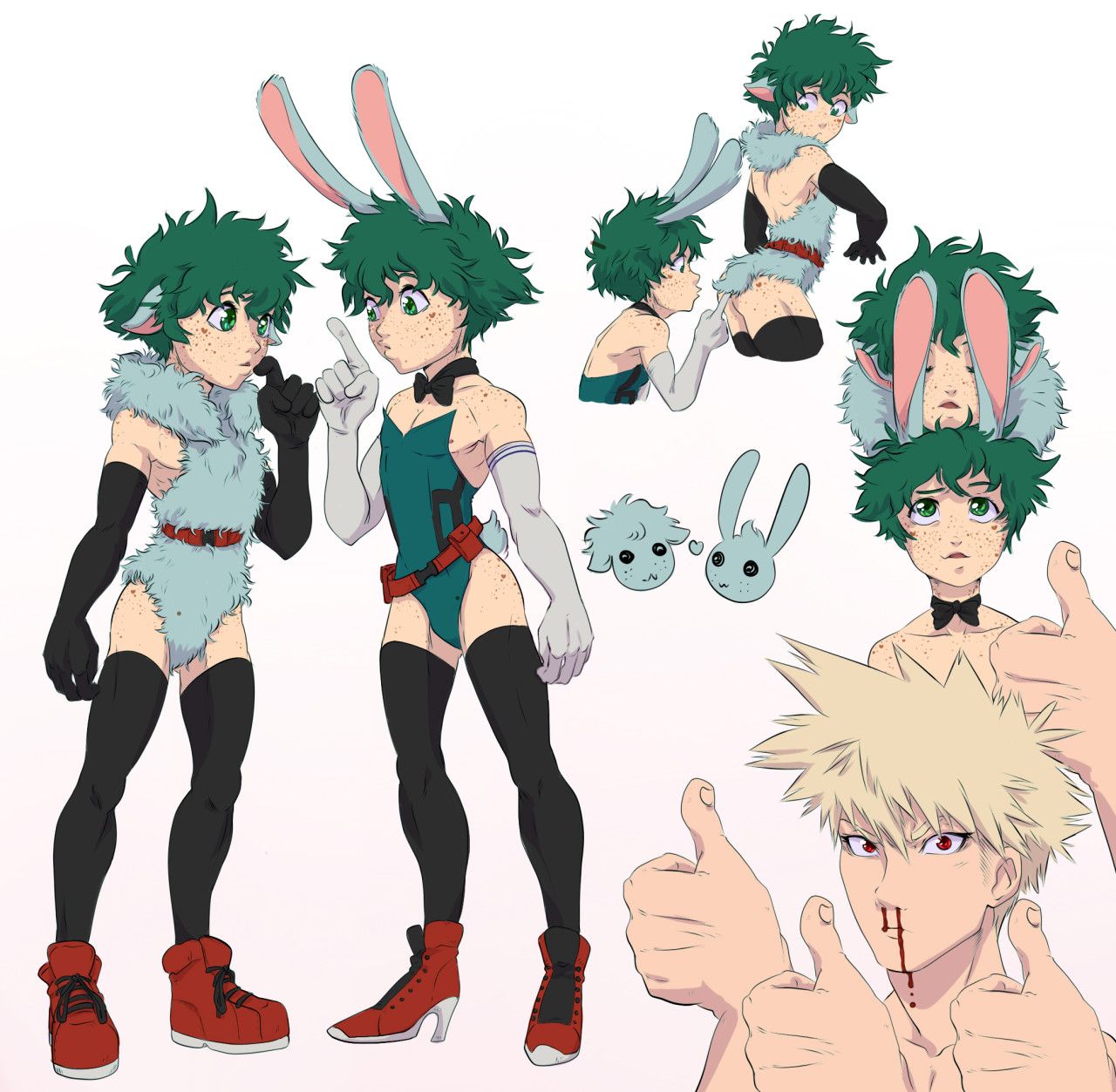 Bakudeku bunny deku