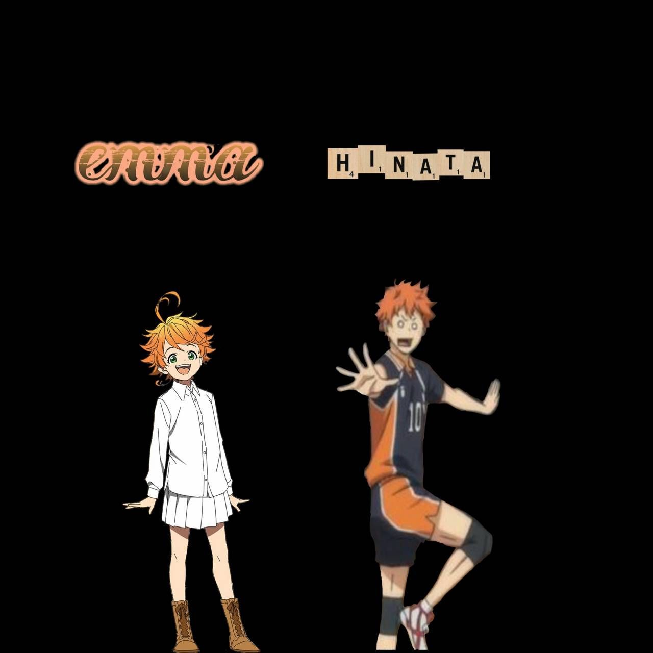 Hinata and Emma wallpaper