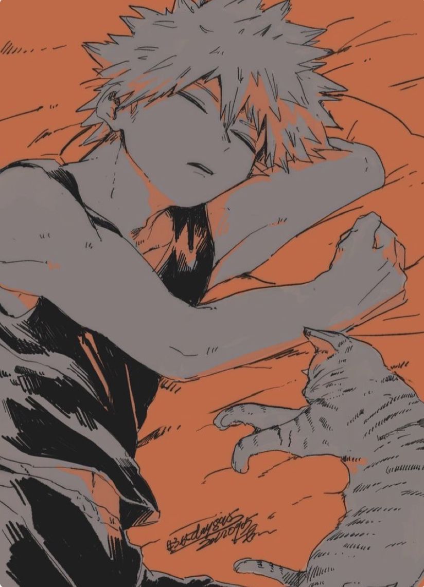 bakugou katsuki bakugou, deku, deku anime on bakugou sleep wallpapers