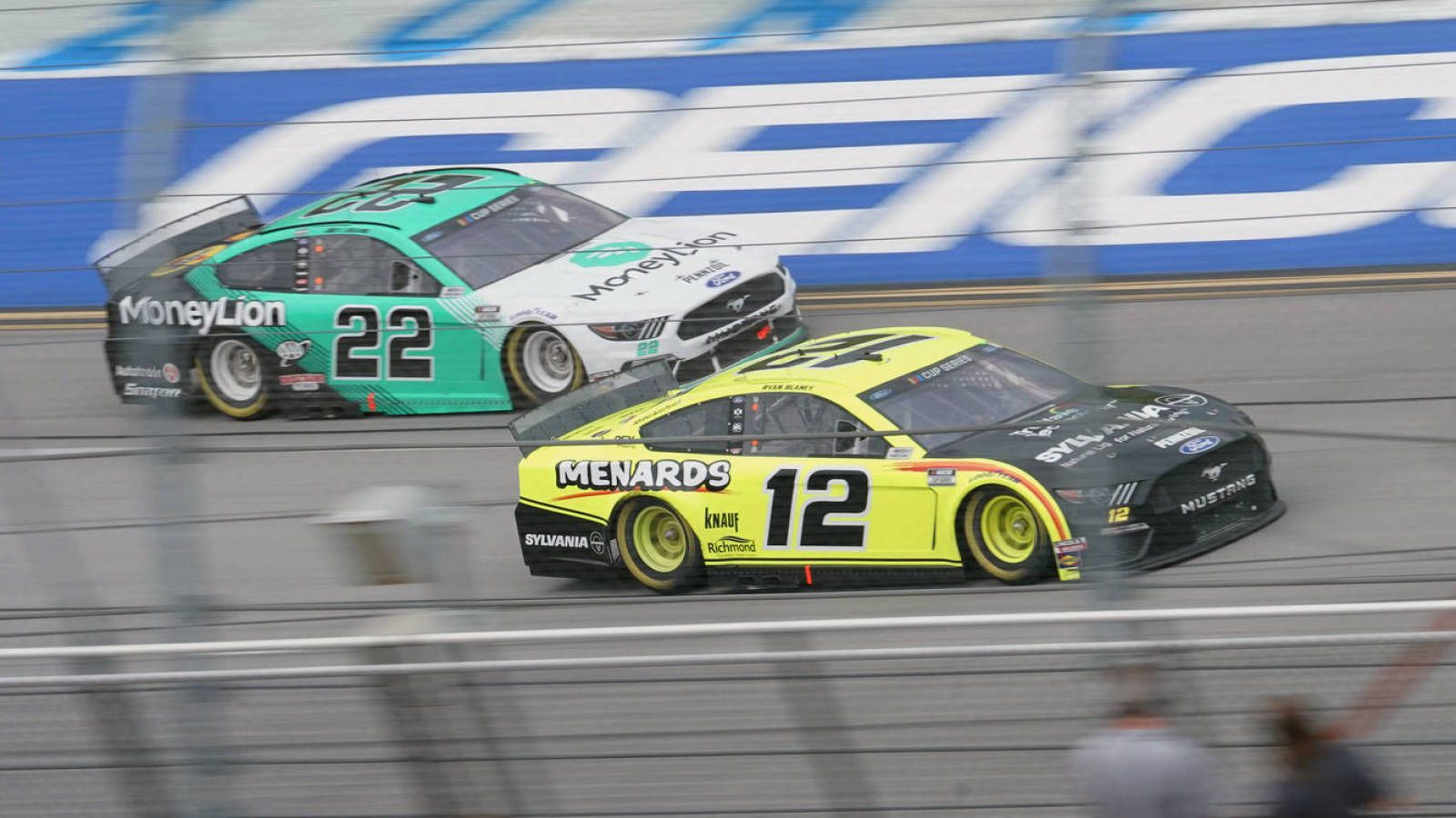Sports world reacts to thrilling overtime win by Ryan Blaney at Talladega in GEICO 500