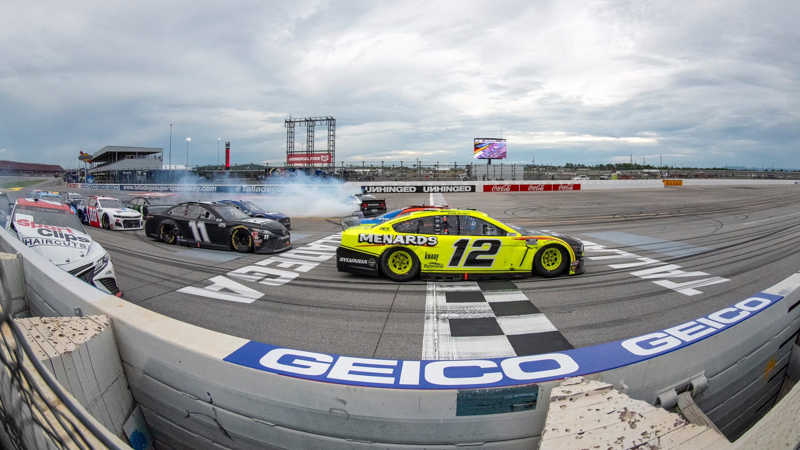 Ryan Blaney Wins the GEICO 500 at Talladega in Epic Fashion