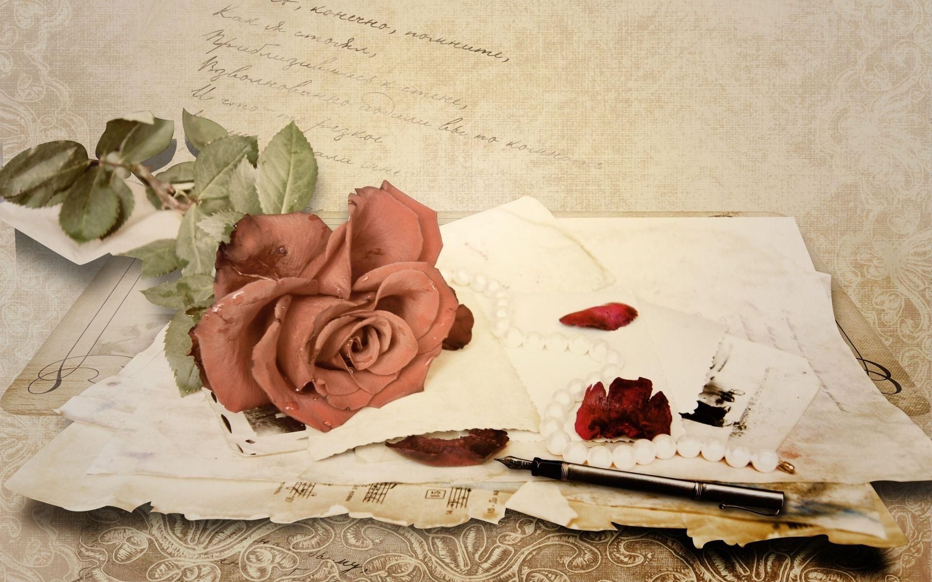 So sweet *-*. Wallpaper vintage, Love letters, Rose wallpaper