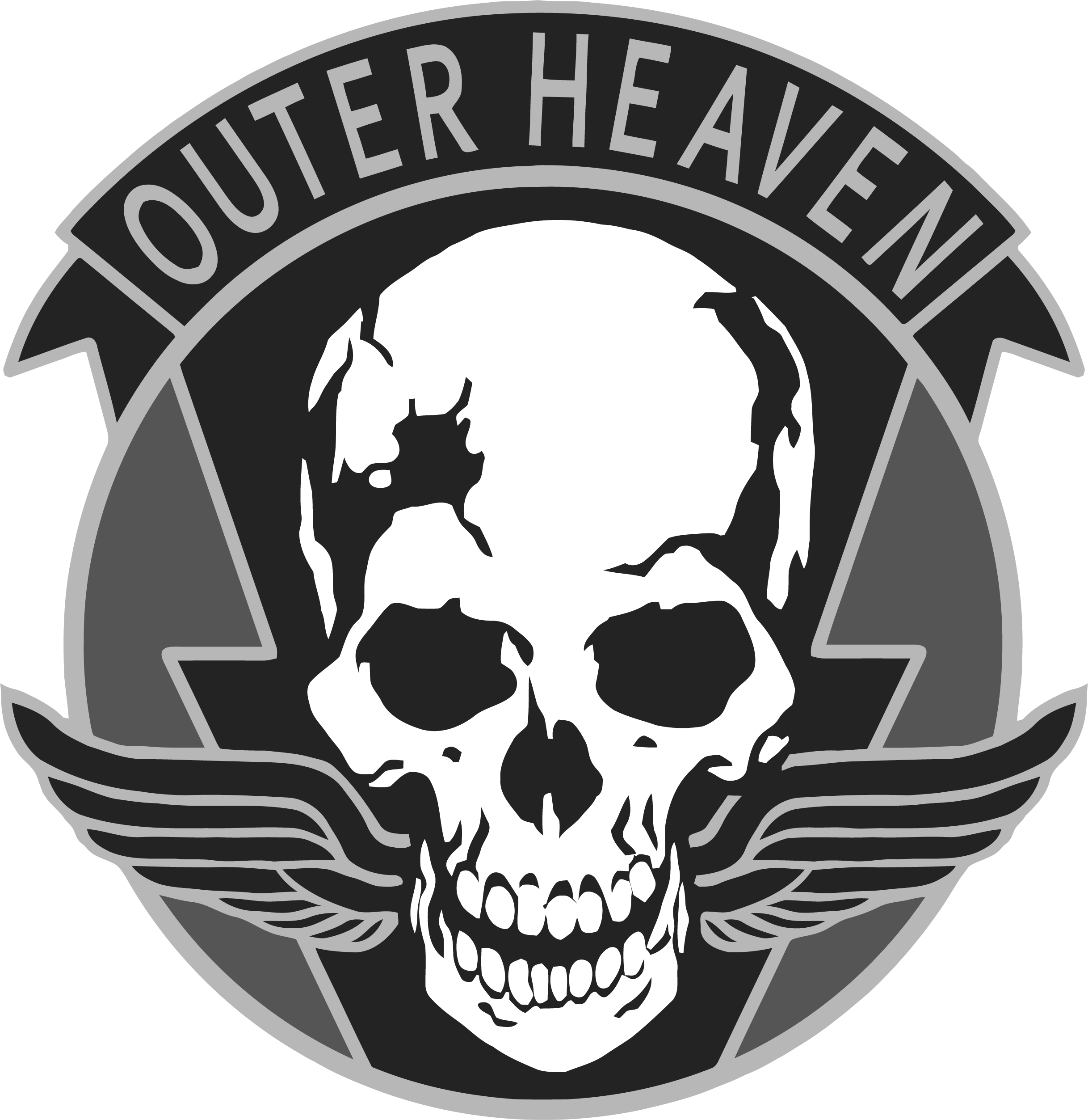 MGS Metal Gear Solid Outer Heaven Logo. Diseños de tatuajes tribales, Arte de videojuegos, Disenos de unas