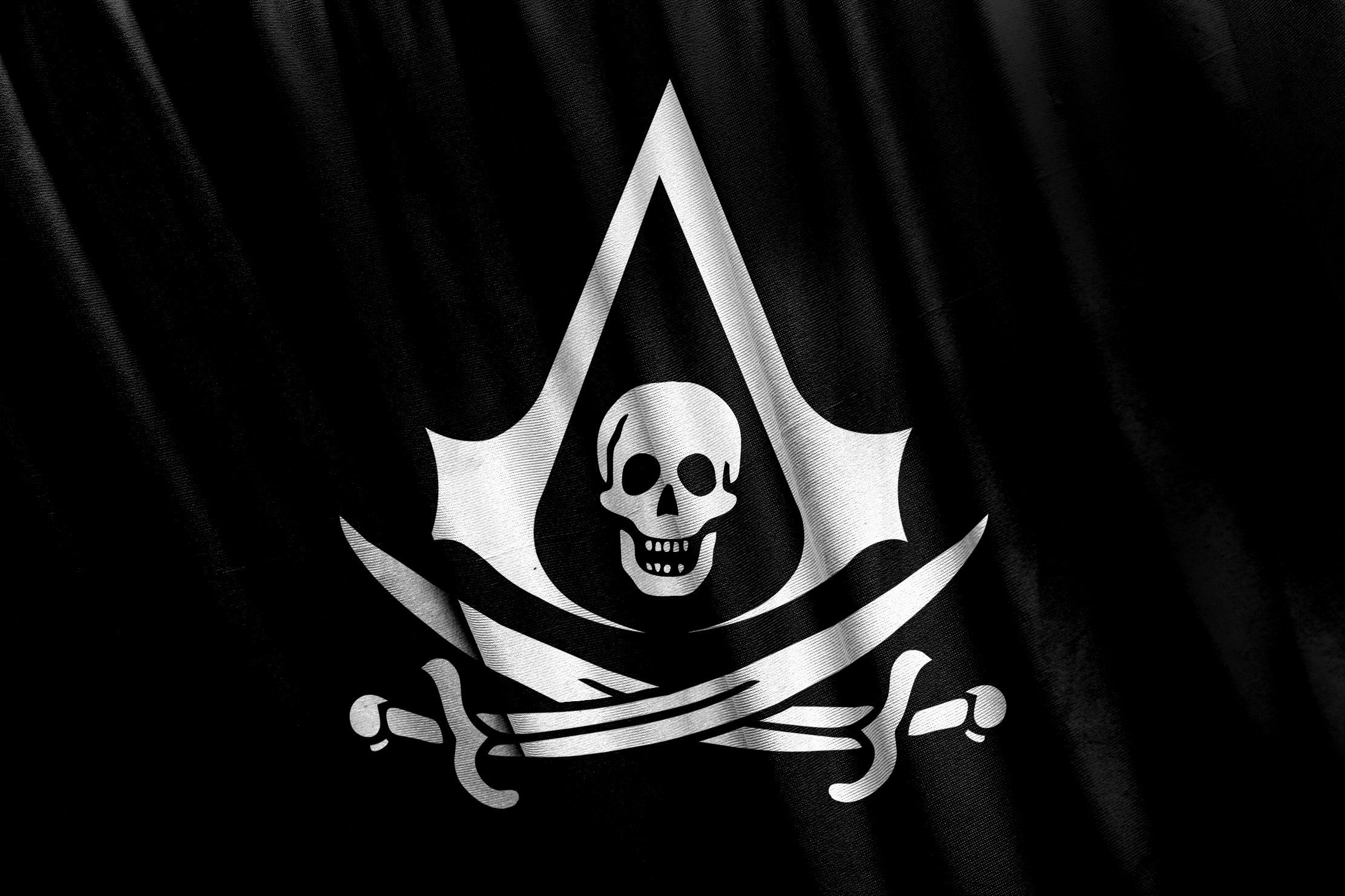Pirate Flag Wallpaper 4K