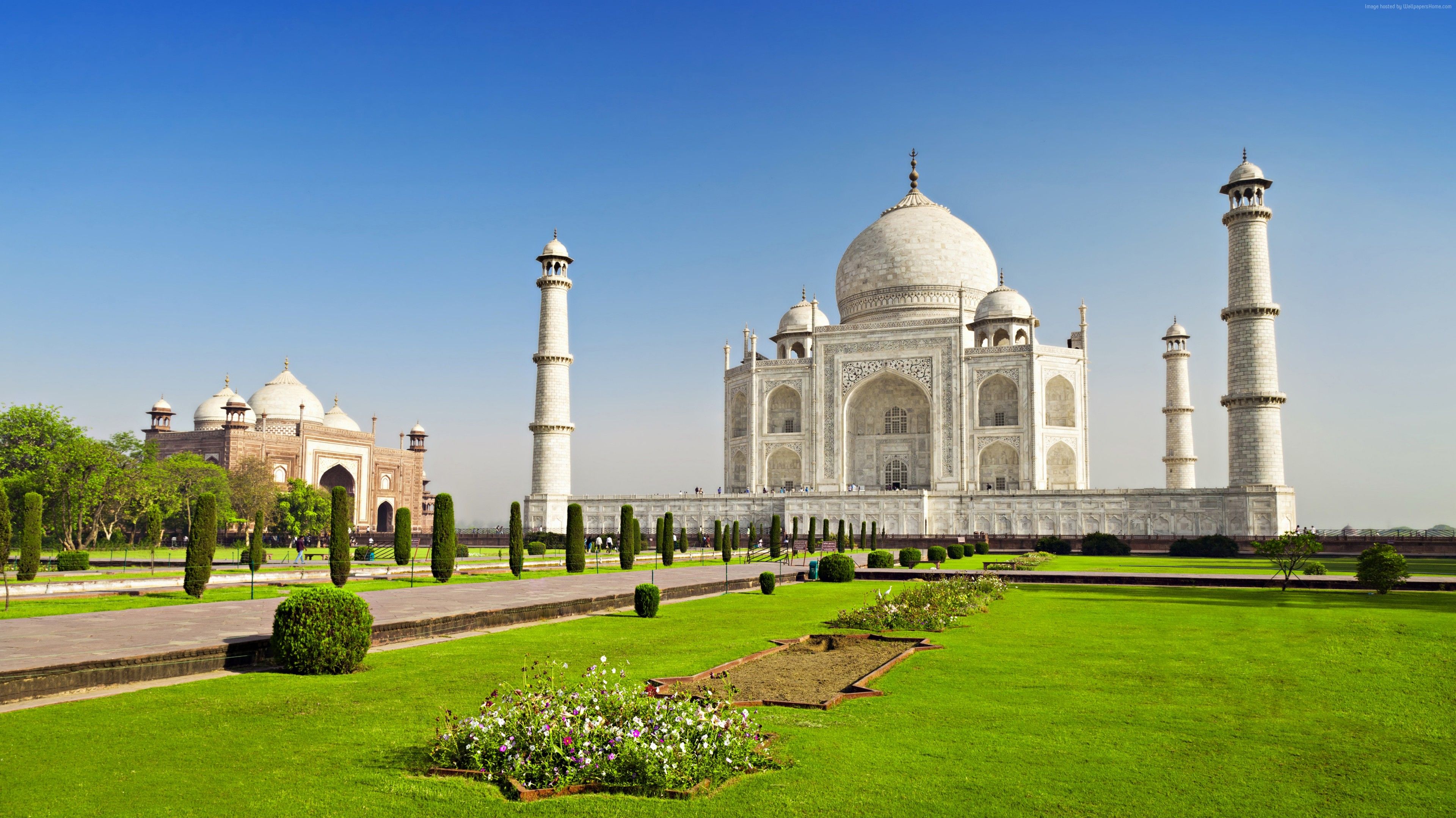 Wallpaper Taj Mahal, India, temple, castle, travel, tourism, 6k, Architecture Wallpaper Download Resolution 4K Wallpaper