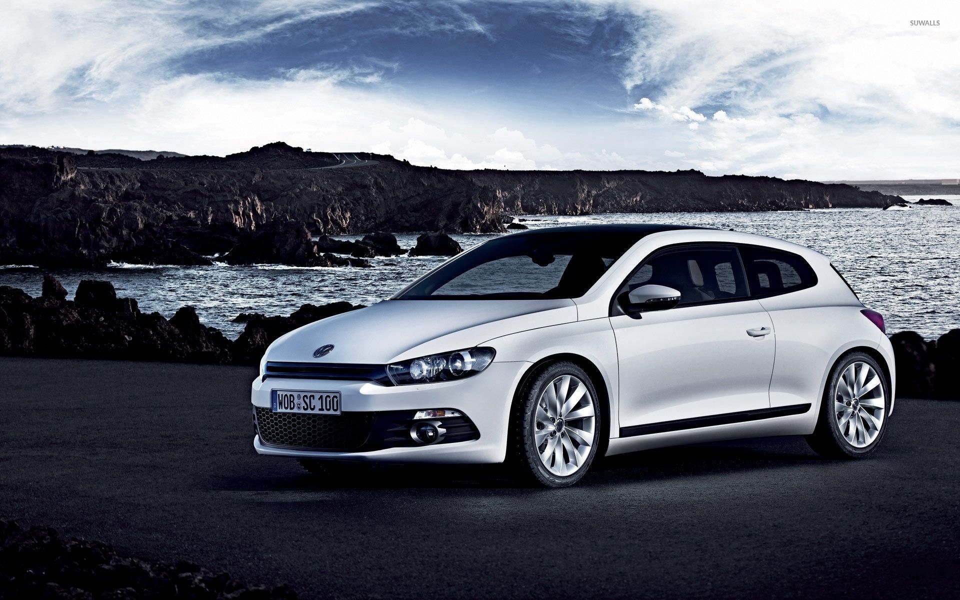 Front side view of a Volkswagen Scirocco wallpaper wallpaper