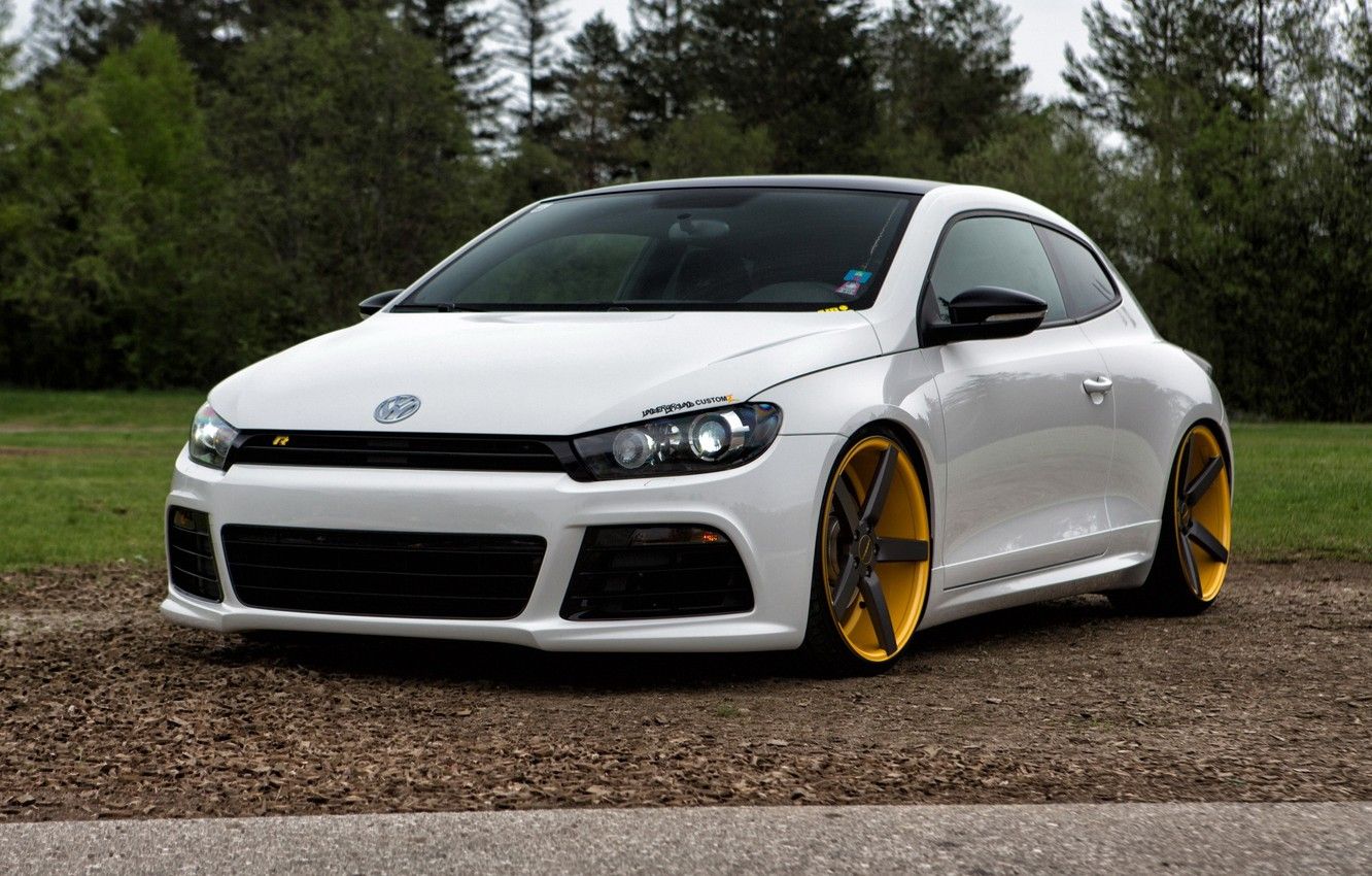 Wallpaper Volkswagen, Scirocco R, Vossen, Wheels image for desktop, section volkswagen