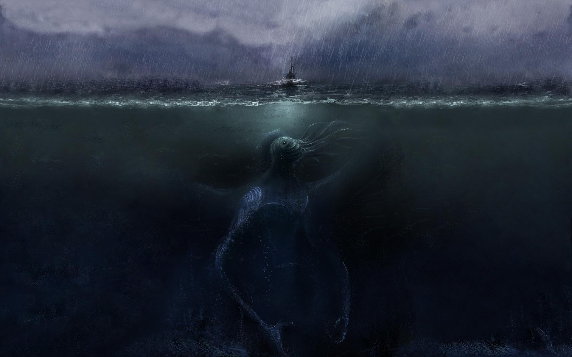 My wallpaper for two years. Reminds me the only thing scarier than the ocean is our imagination